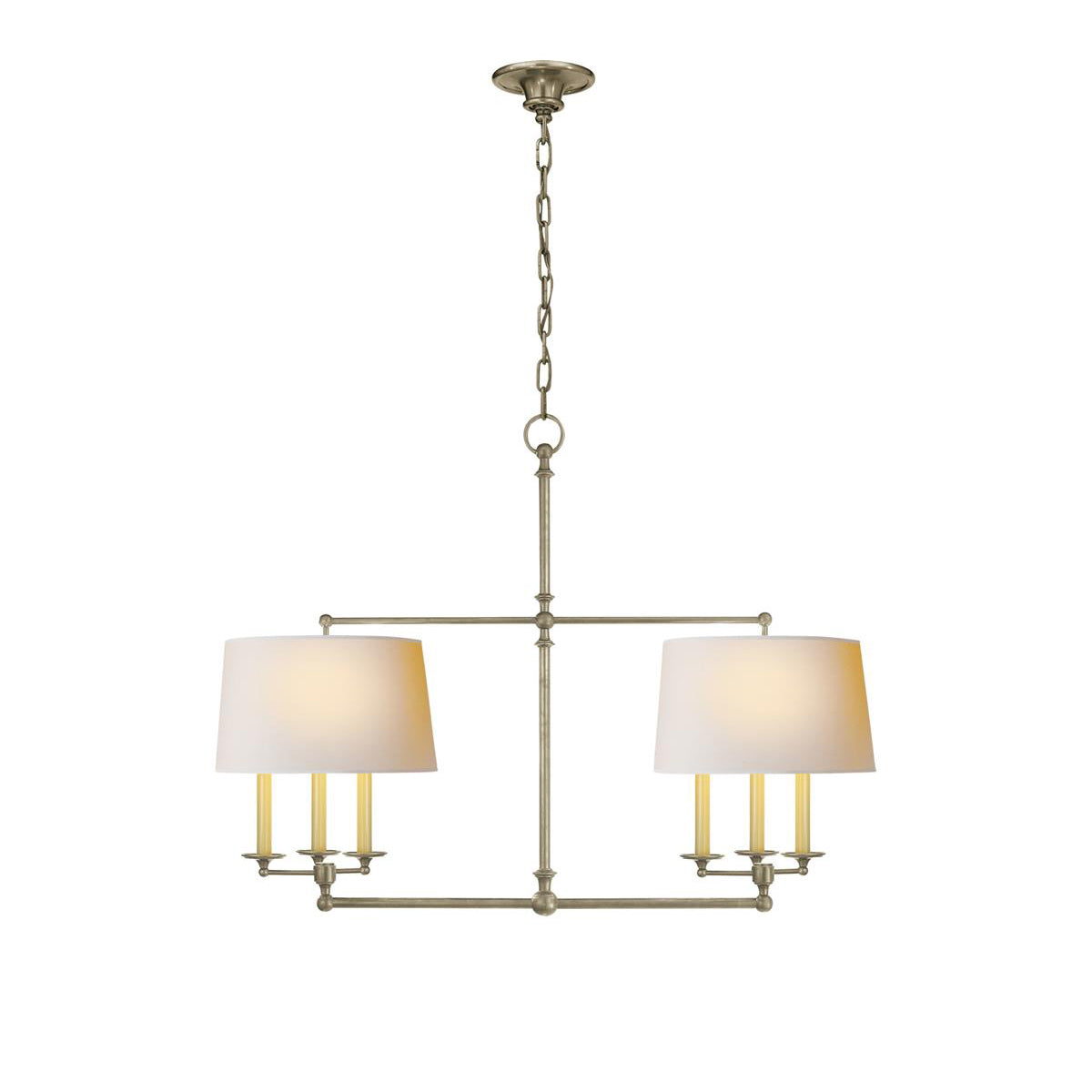 Inlay Classic Art Vintage Brass Fabric Chandelier - Letslighting