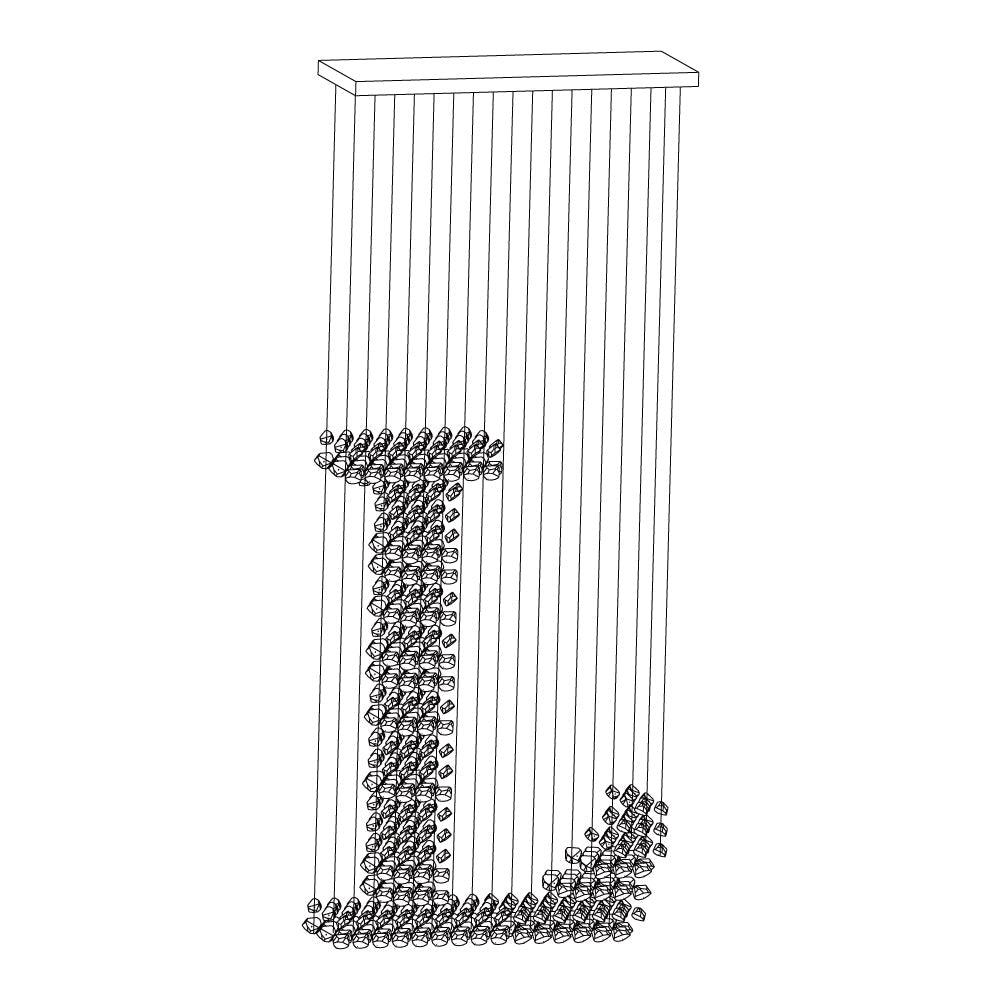 Arsilus Charcoal Stone Cascade Chandeliers L - Letslighting