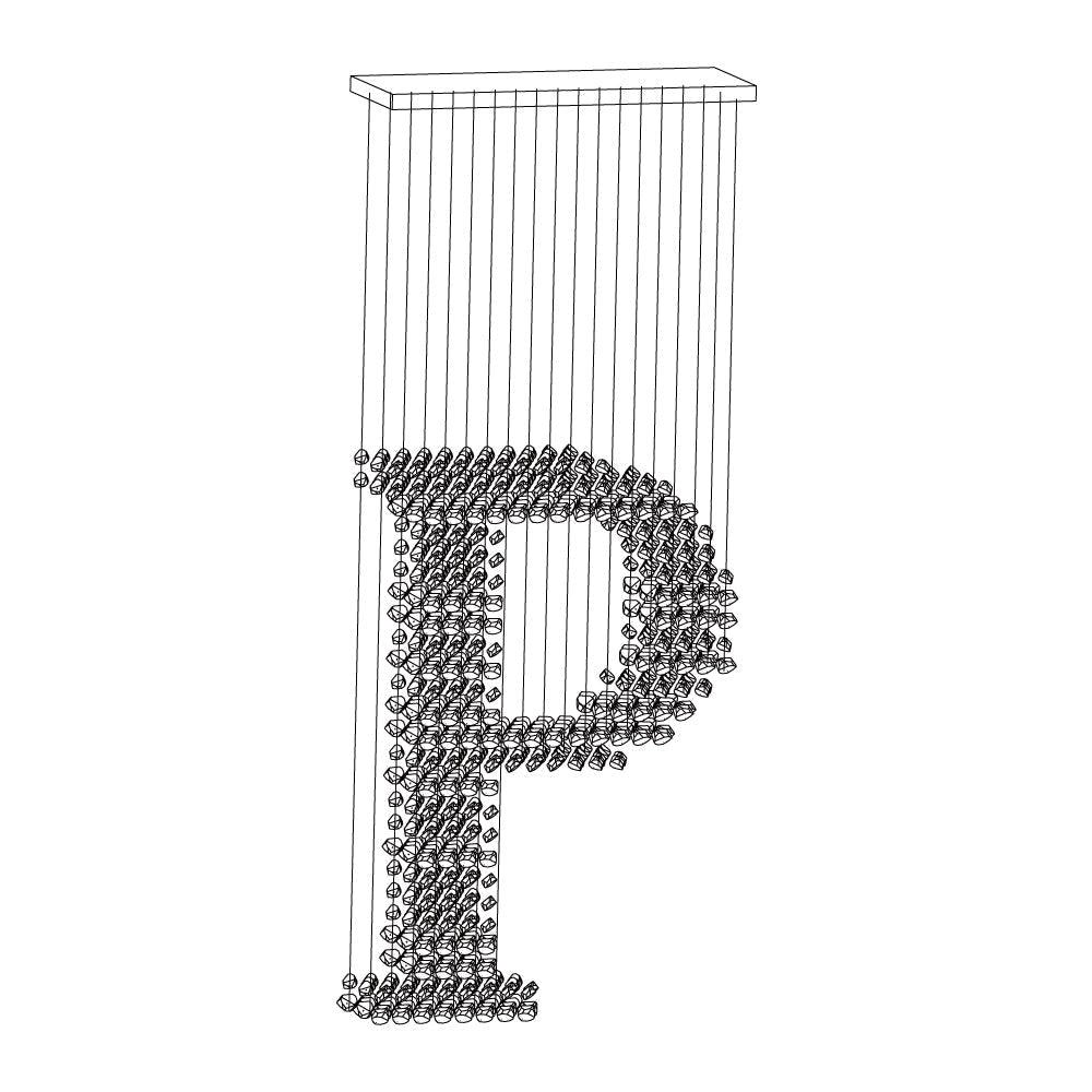 Arsilus Charcoal Stone Cascade Chandeliers P - Letslighting