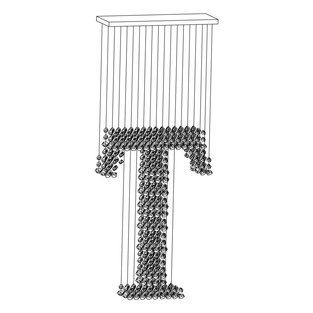 Arsilus Charcoal Stone Cascade Chandeliers T - Letslighting