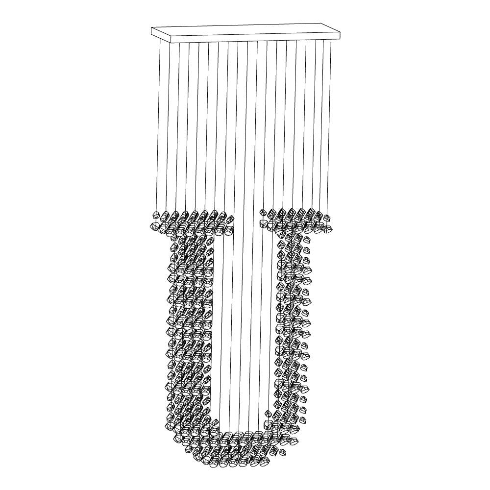 Arsilus Charcoal Stone Cascade Chandeliers U - Letslighting