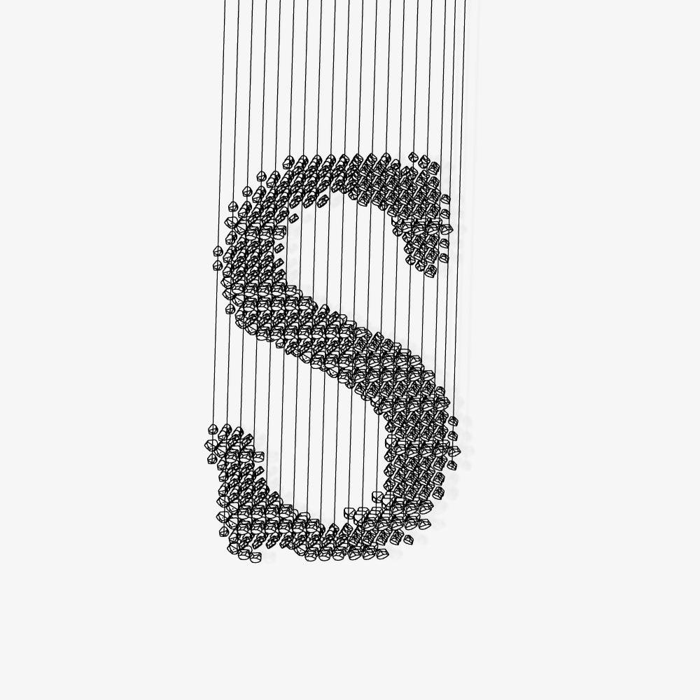 Arsilus Charcoal Stone Cascade Chandeliers S - Letslighting