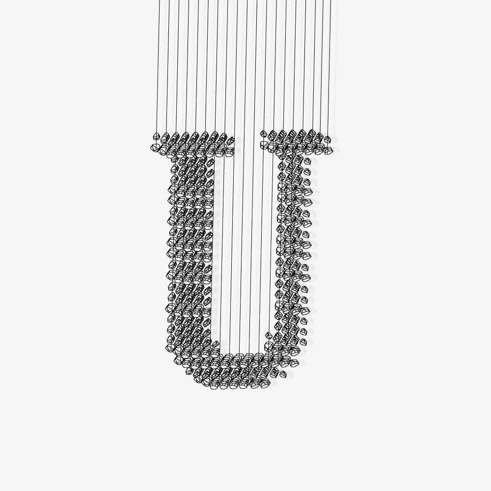 Arsilus Charcoal Stone Cascade Chandeliers U - Letslighting