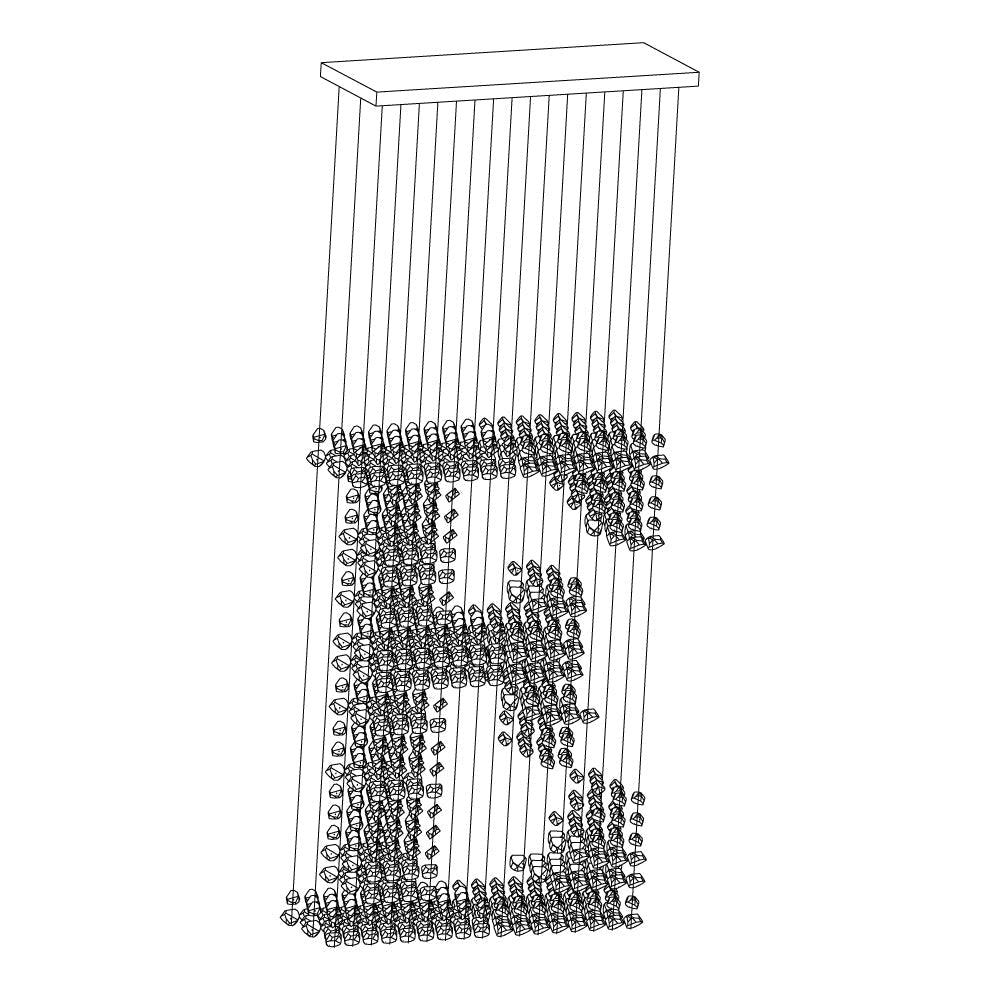 Arsilus Charcoal Stone Cascade Chandeliers E - Letslighting