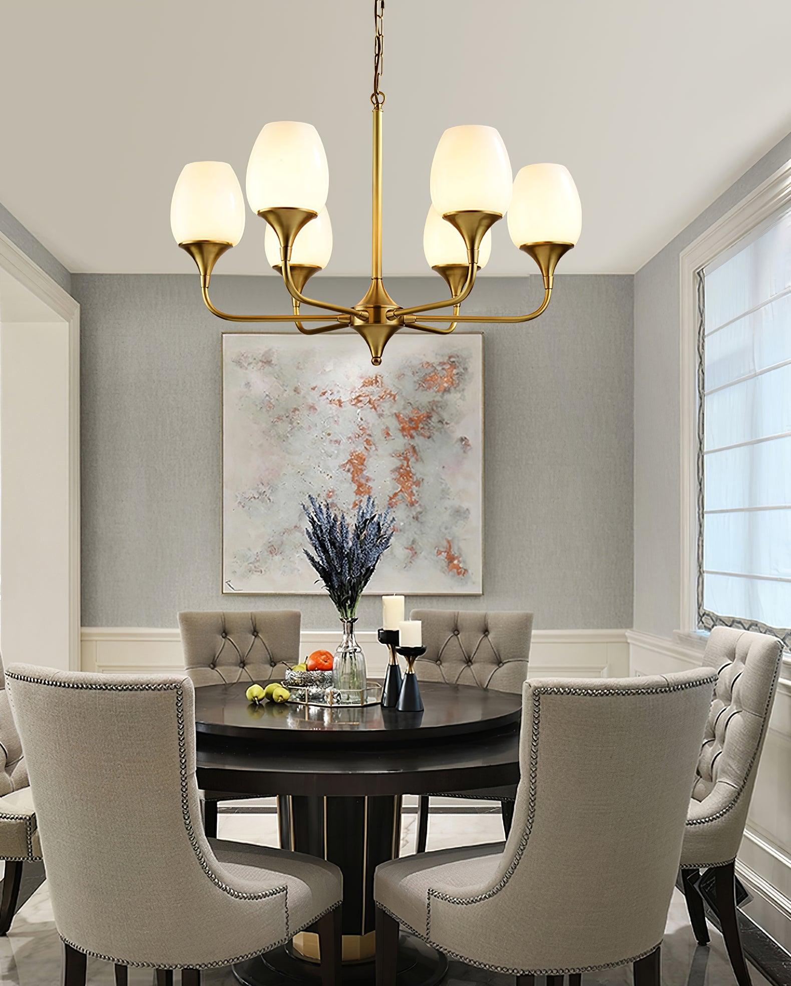 Gleam Elegant Brass Chandelier - Letslighting