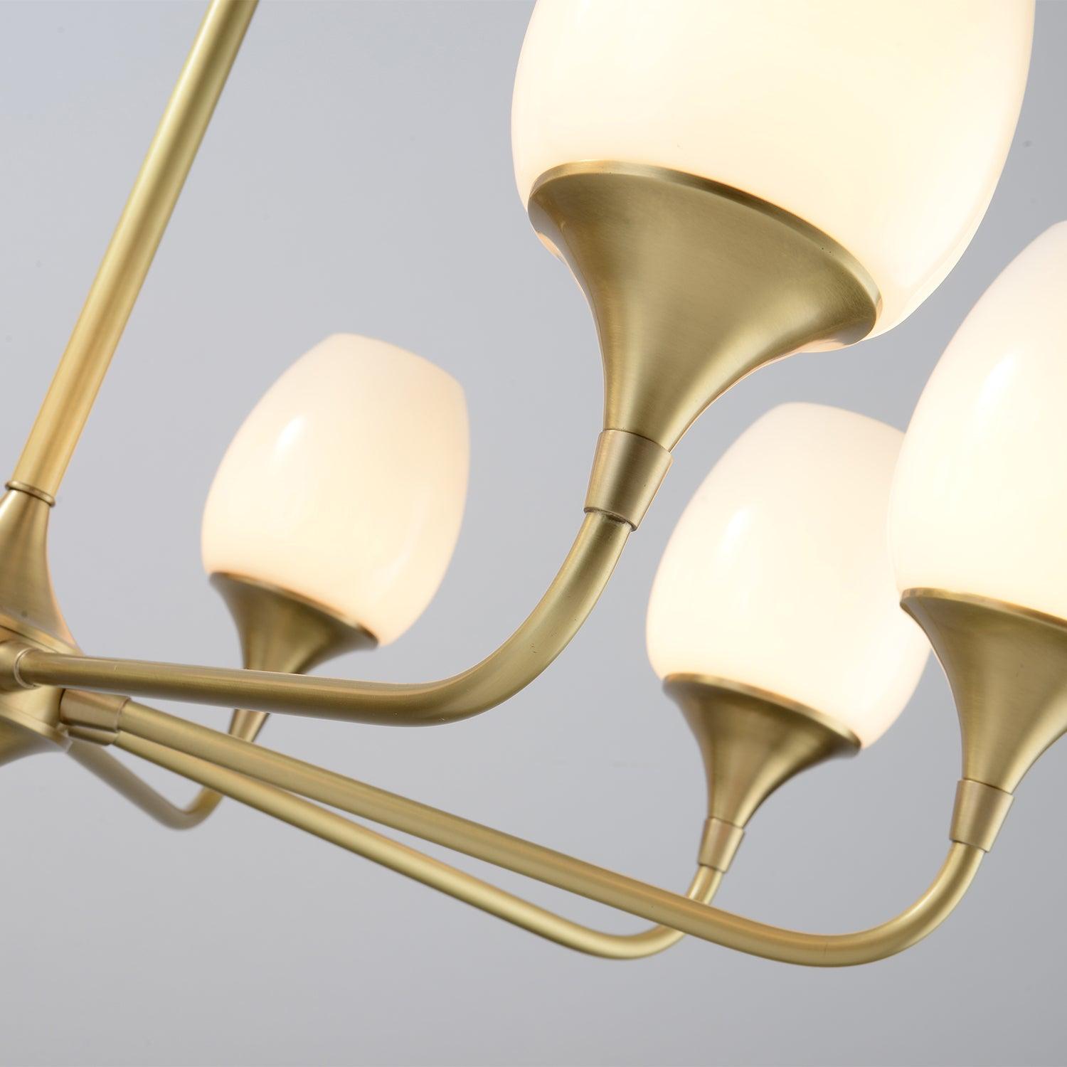 Gleam Elegant Brass Chandelier - Letslighting