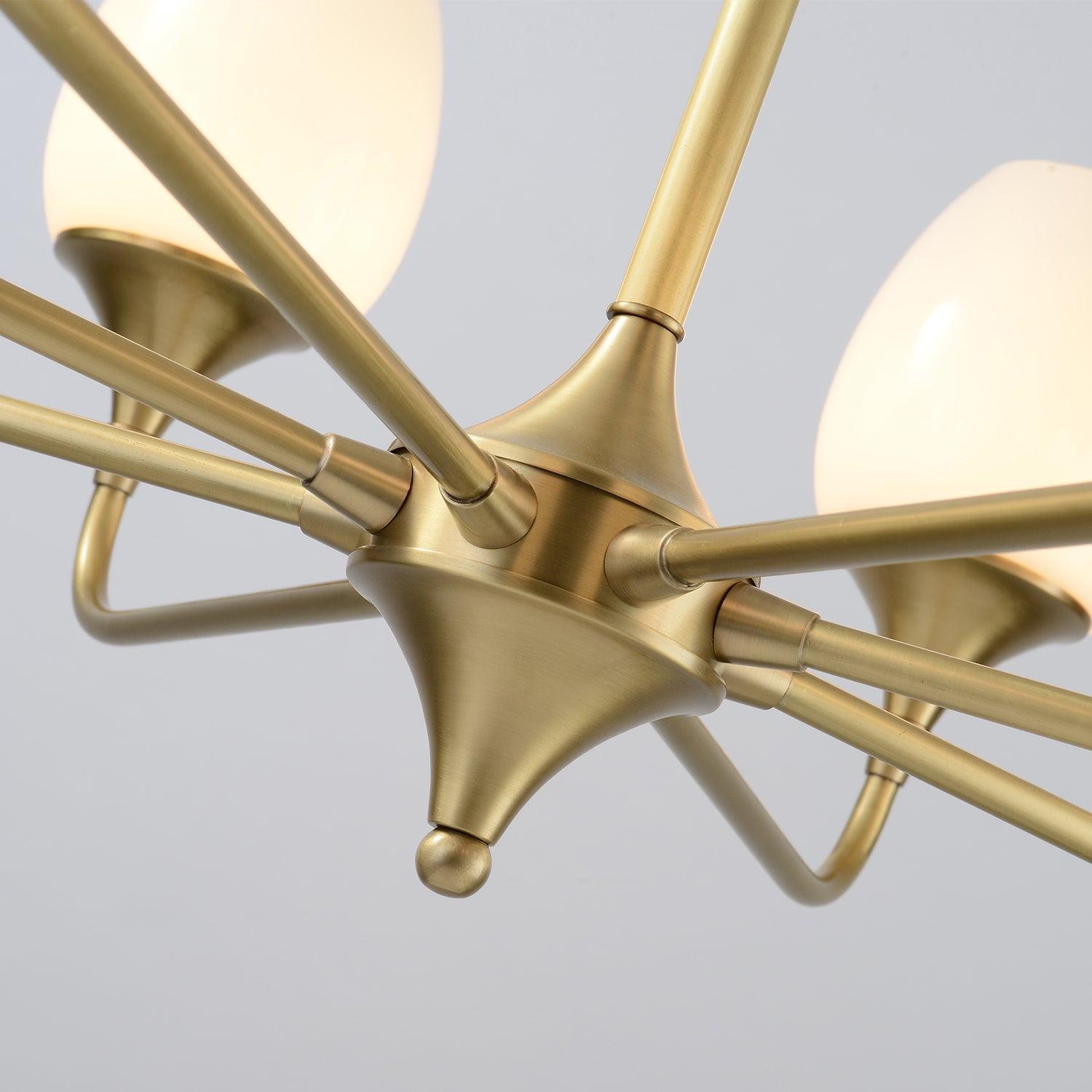 Gleam Elegant Brass Chandelier - Letslighting