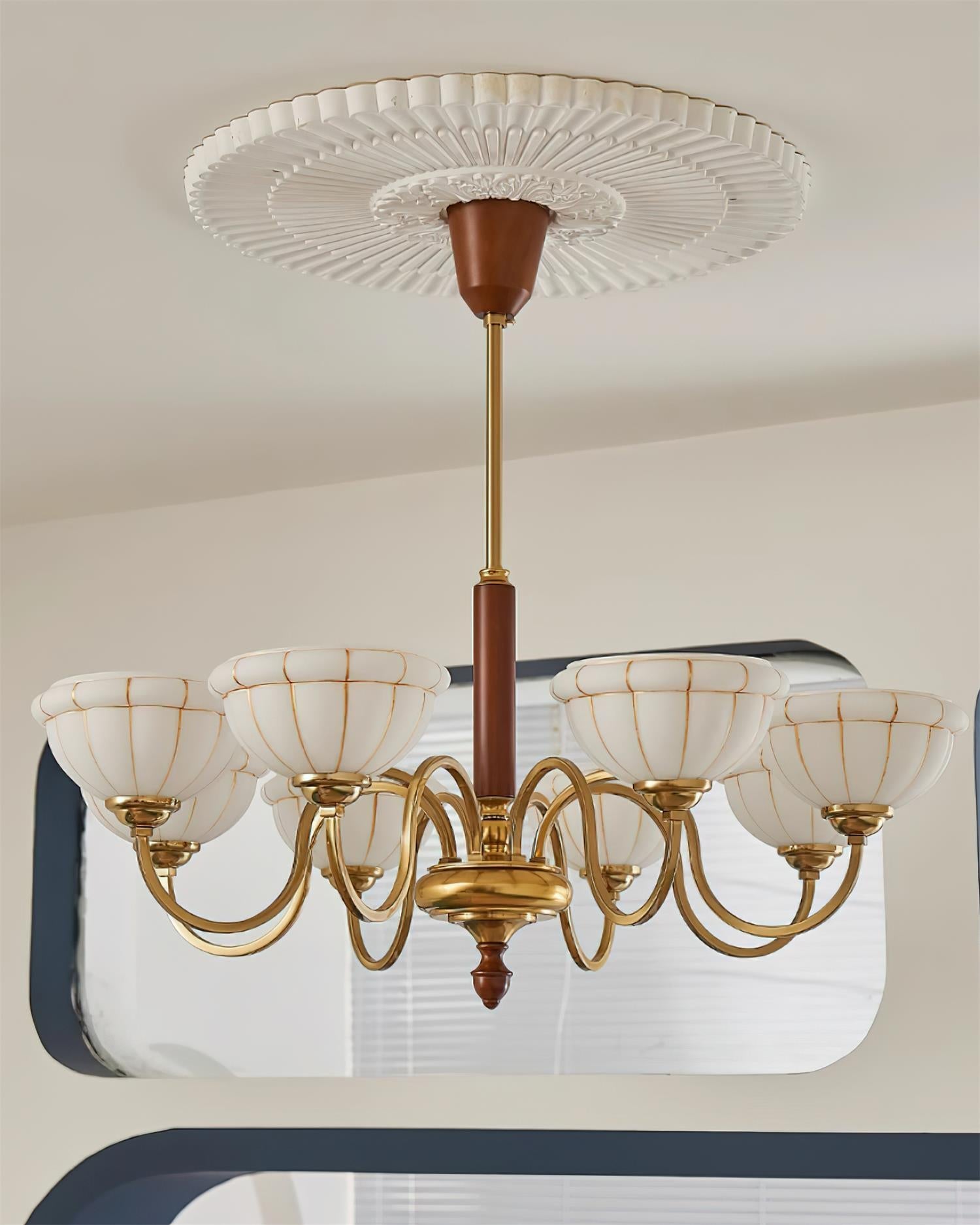 Charlie Chandelier Glass Flower Curved - Letslighting