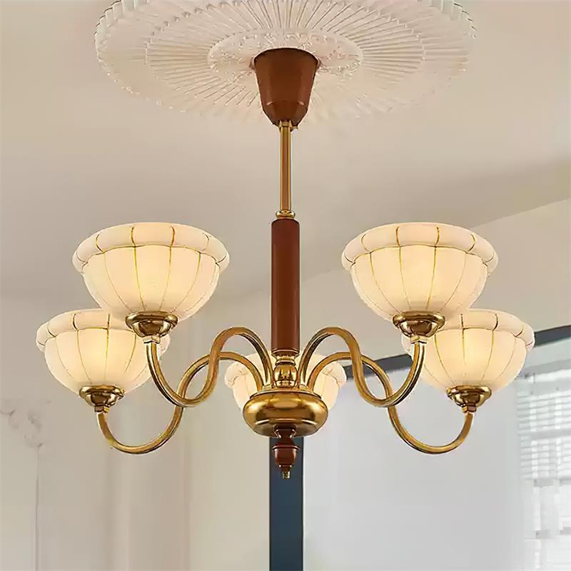 Charlie Chandelier Glass Flower Curved - Letslighting