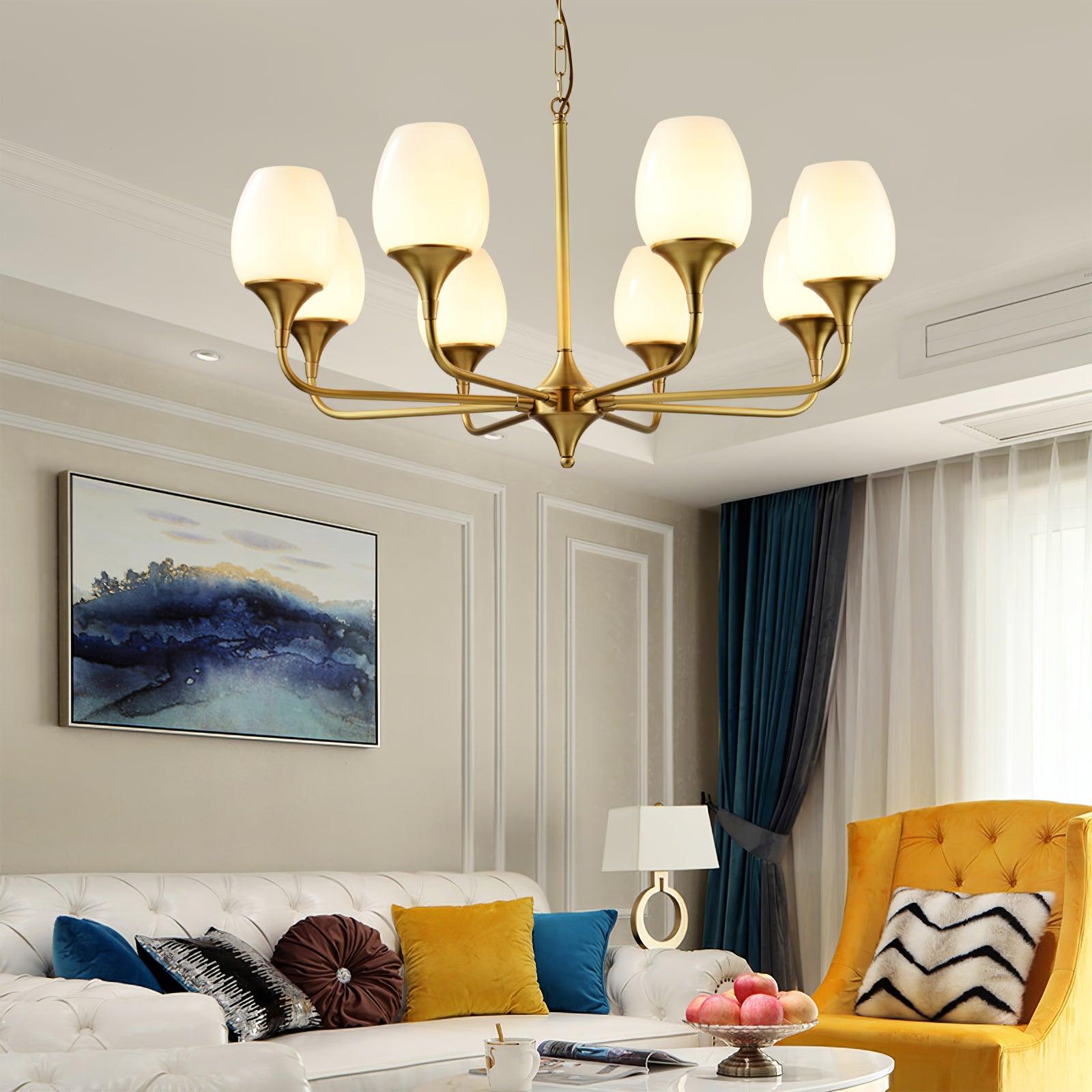 Gleam Elegant Brass Chandelier - Letslighting