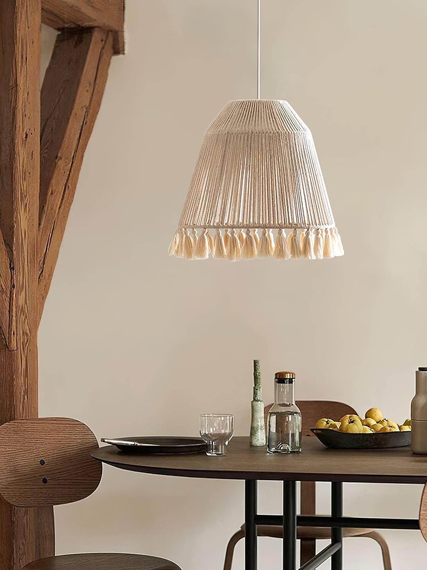 Alsolia Traditional Tassel Rope Pendant Light - Letslighting