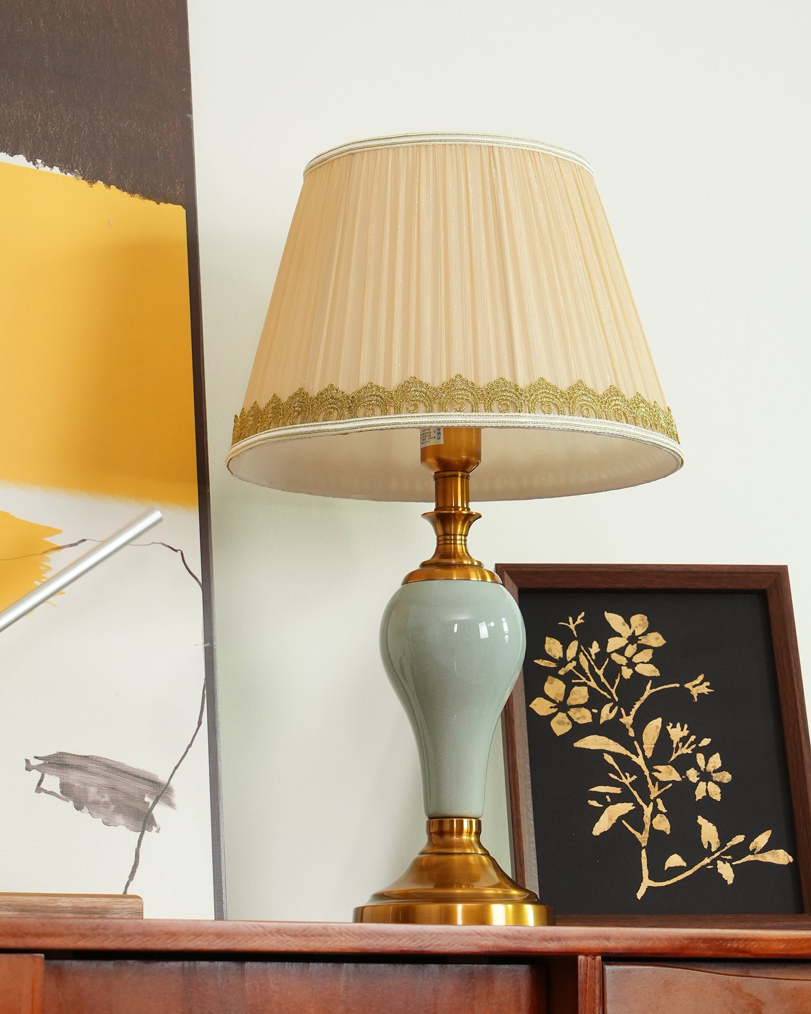 Mirova Ceramic Fabric Table Lamp - Letslighting