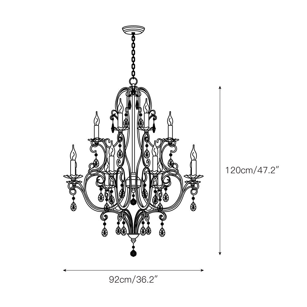 Blend Tiered Postmodern Luxury Crystal Chandelier - Letslighting