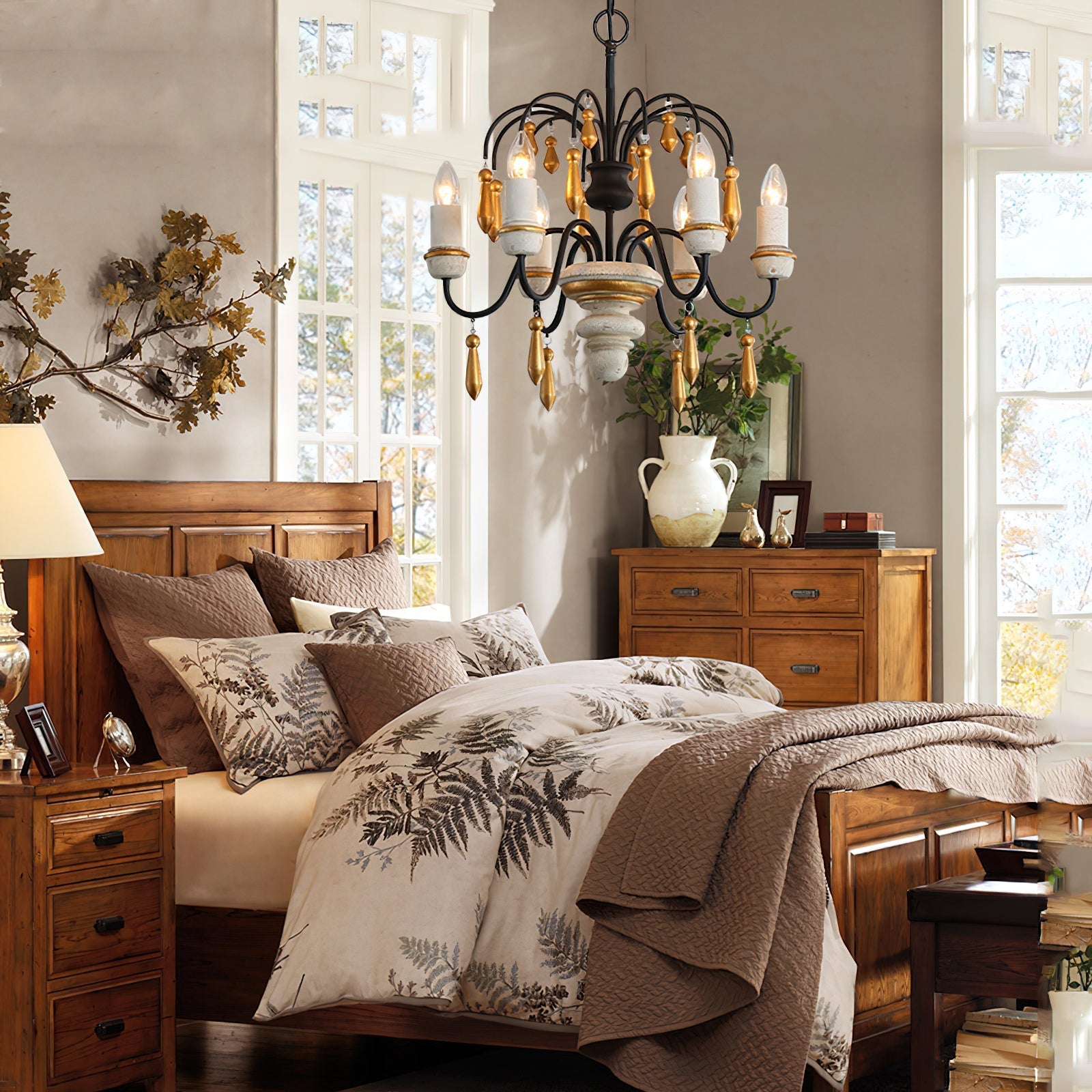 Niche Vintage Nobles Wooden Chandelier - Letslighting