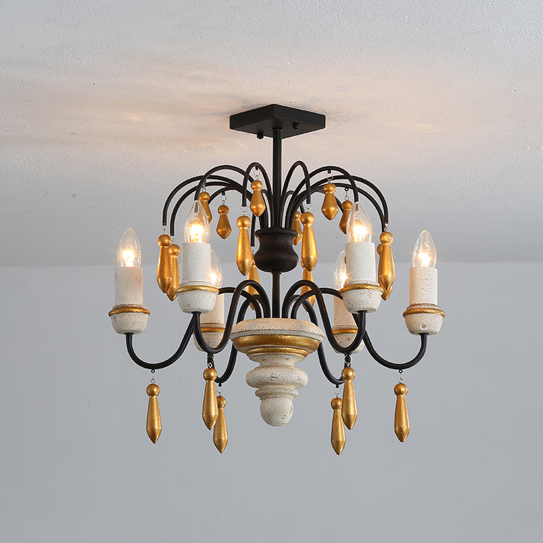 Niche Vintage Nobles Wooden Chandelier - Letslighting
