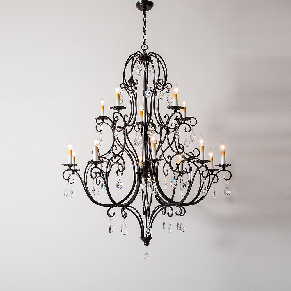 Blend Tiered Postmodern Luxury Crystal Chandelier - Letslighting