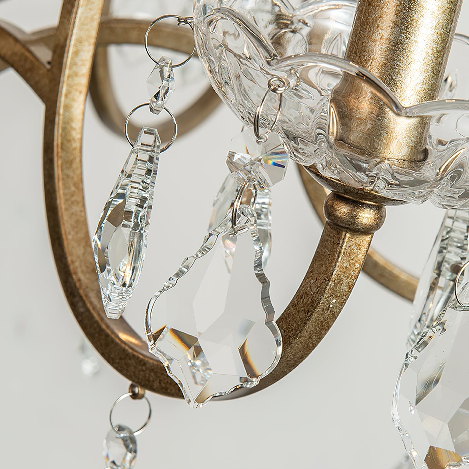 Breathe Luxury Vintage Brass Crystal Chandelier - Letslighting