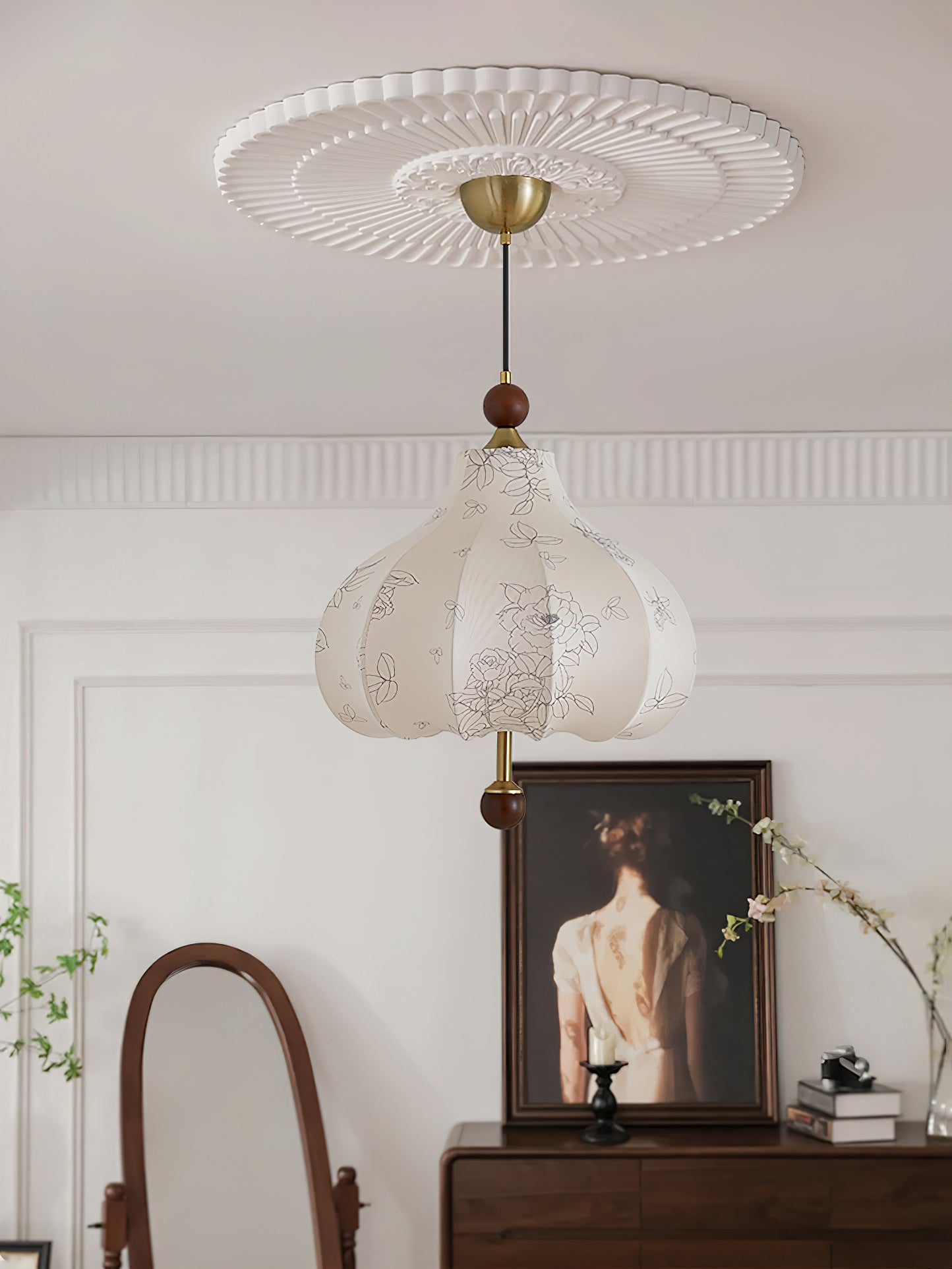 Petal Vintage Wood Pendant Lamp - Letslighting