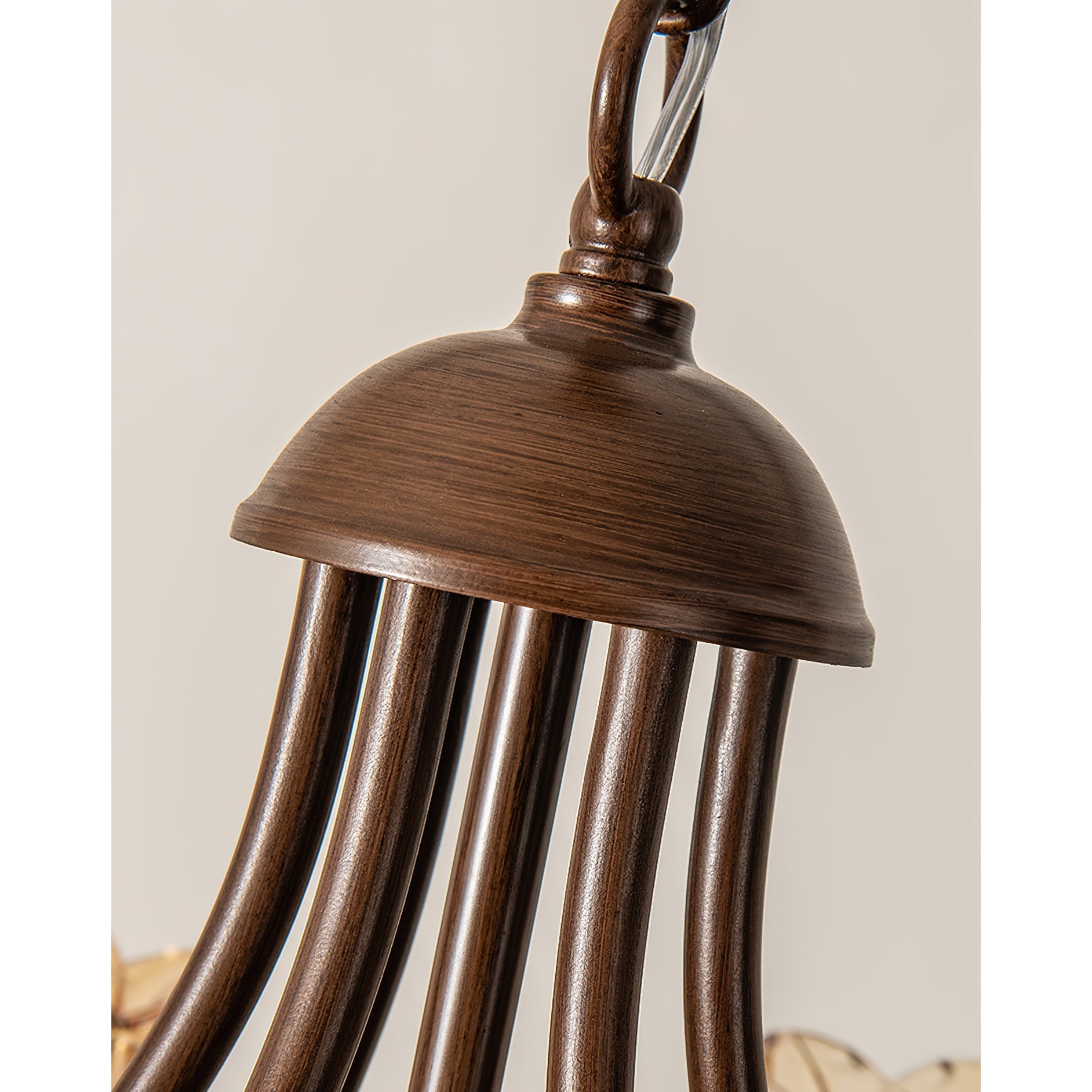 Brume Vintage Industrial Amber Glass Chandelier - Letslighting