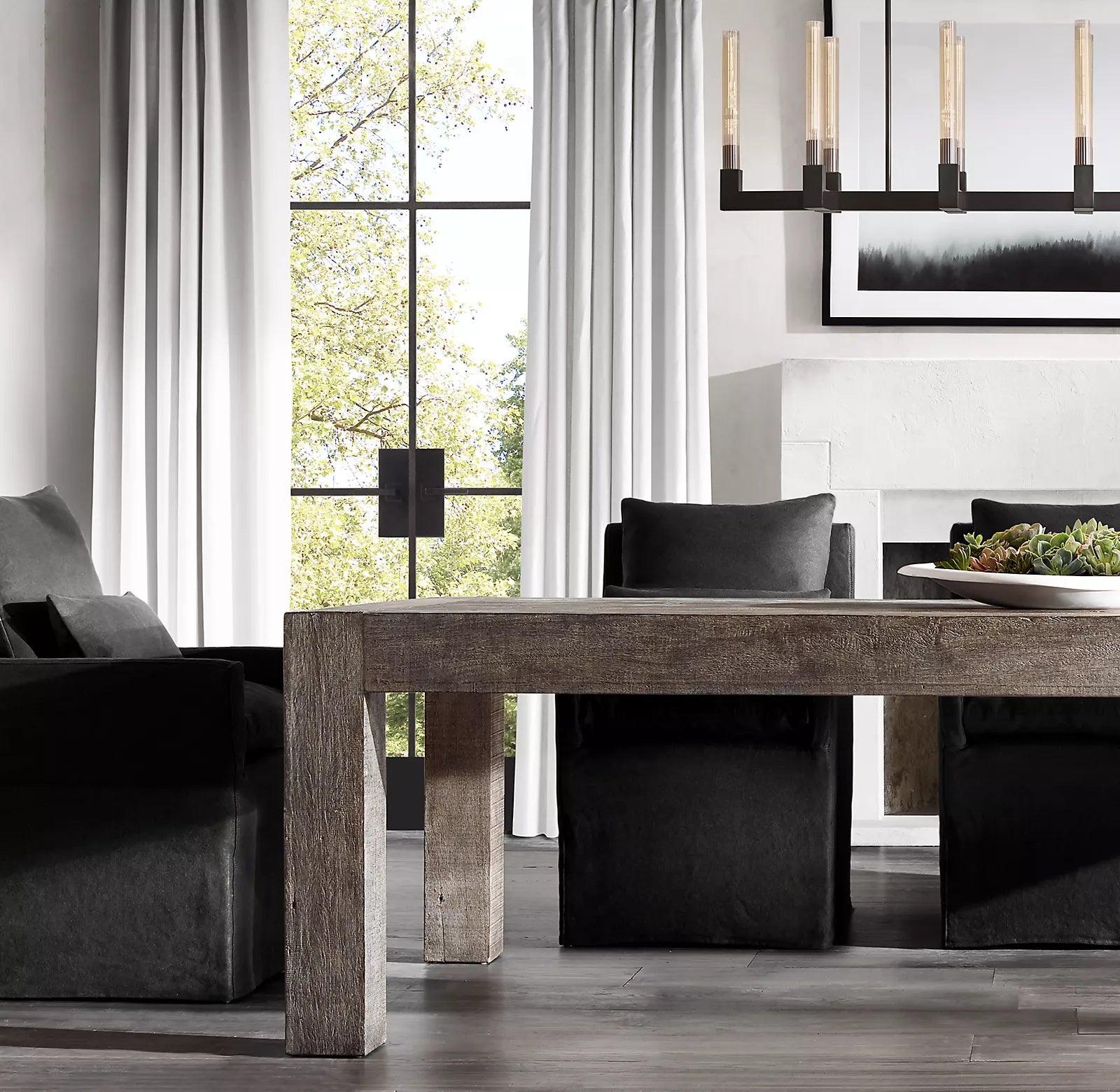 Brass rectangular glass chandeliers - Letslighting