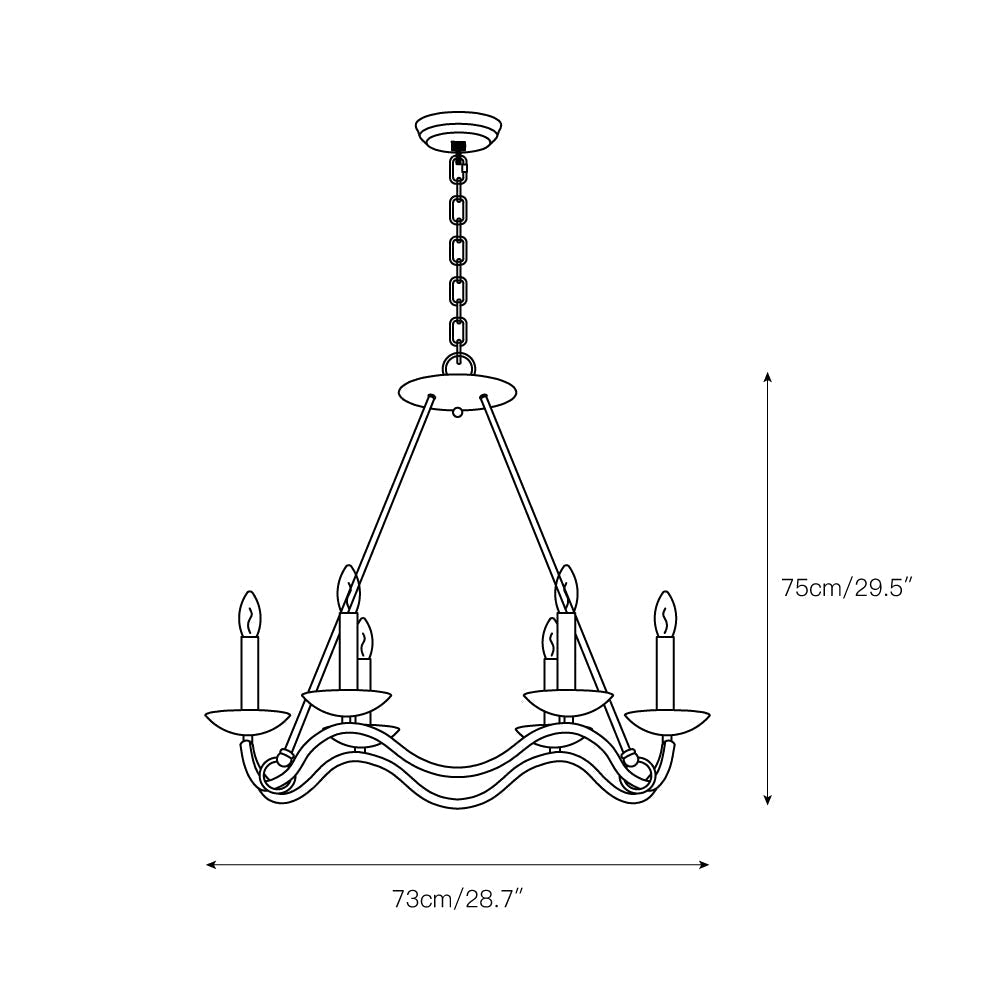 Shine Vintage Industrial Brass Chandelier - Letslighting