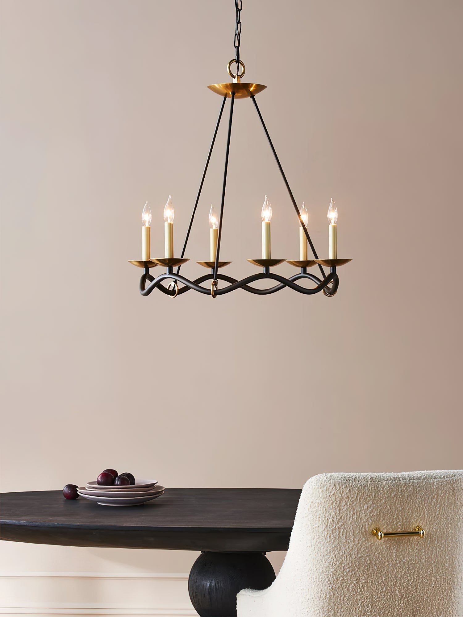 Shine Vintage Industrial Brass Chandelier - Letslighting