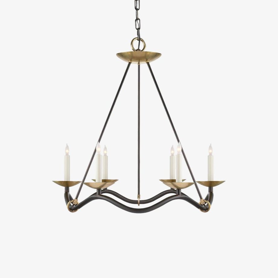 Allirora Elegance Vintage Brass Chandelier - Letslighting