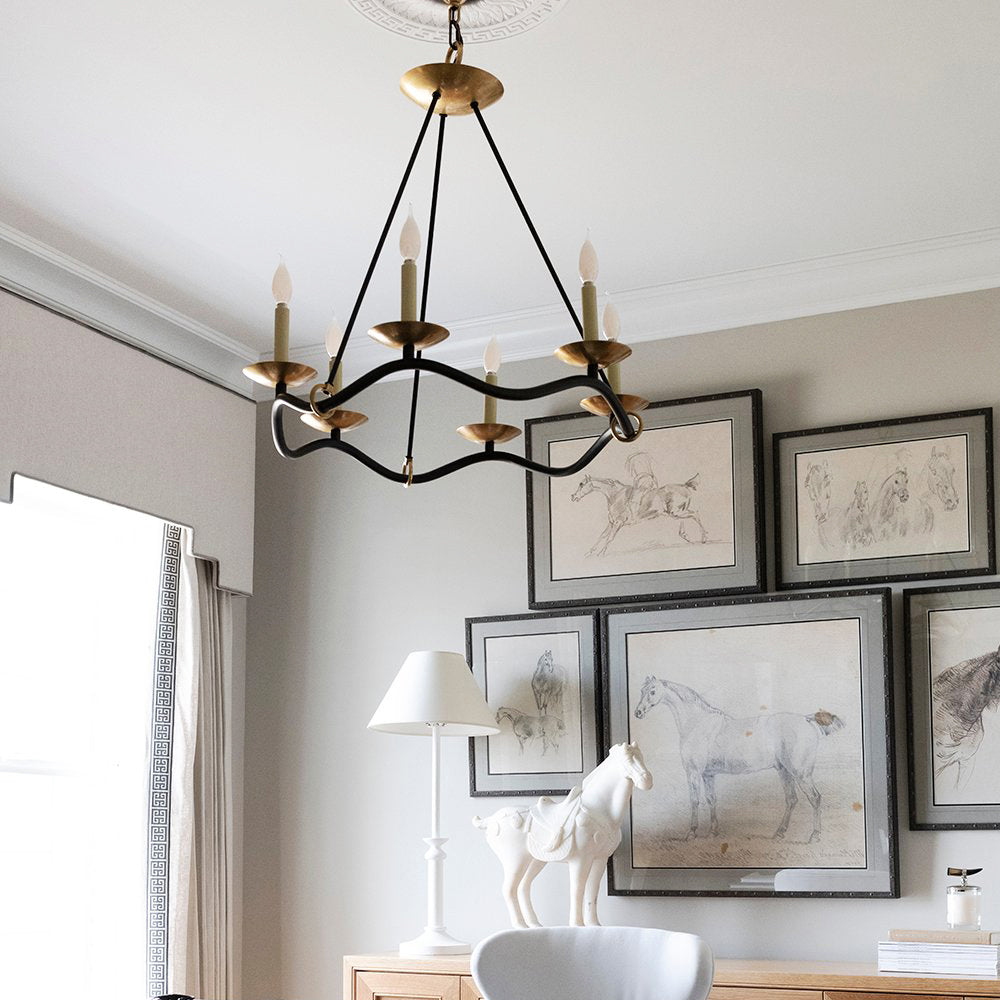 Shine Vintage Industrial Brass Chandelier - Letslighting