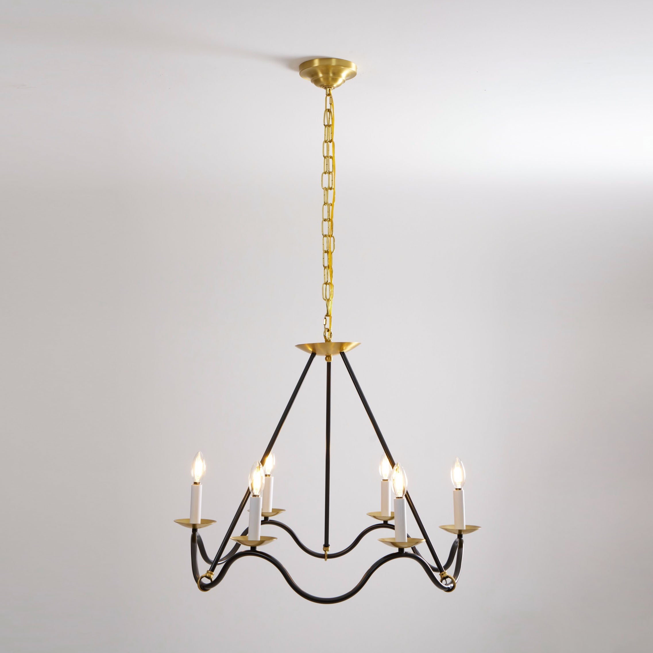 Shine Vintage Industrial Brass Chandelier - Letslighting