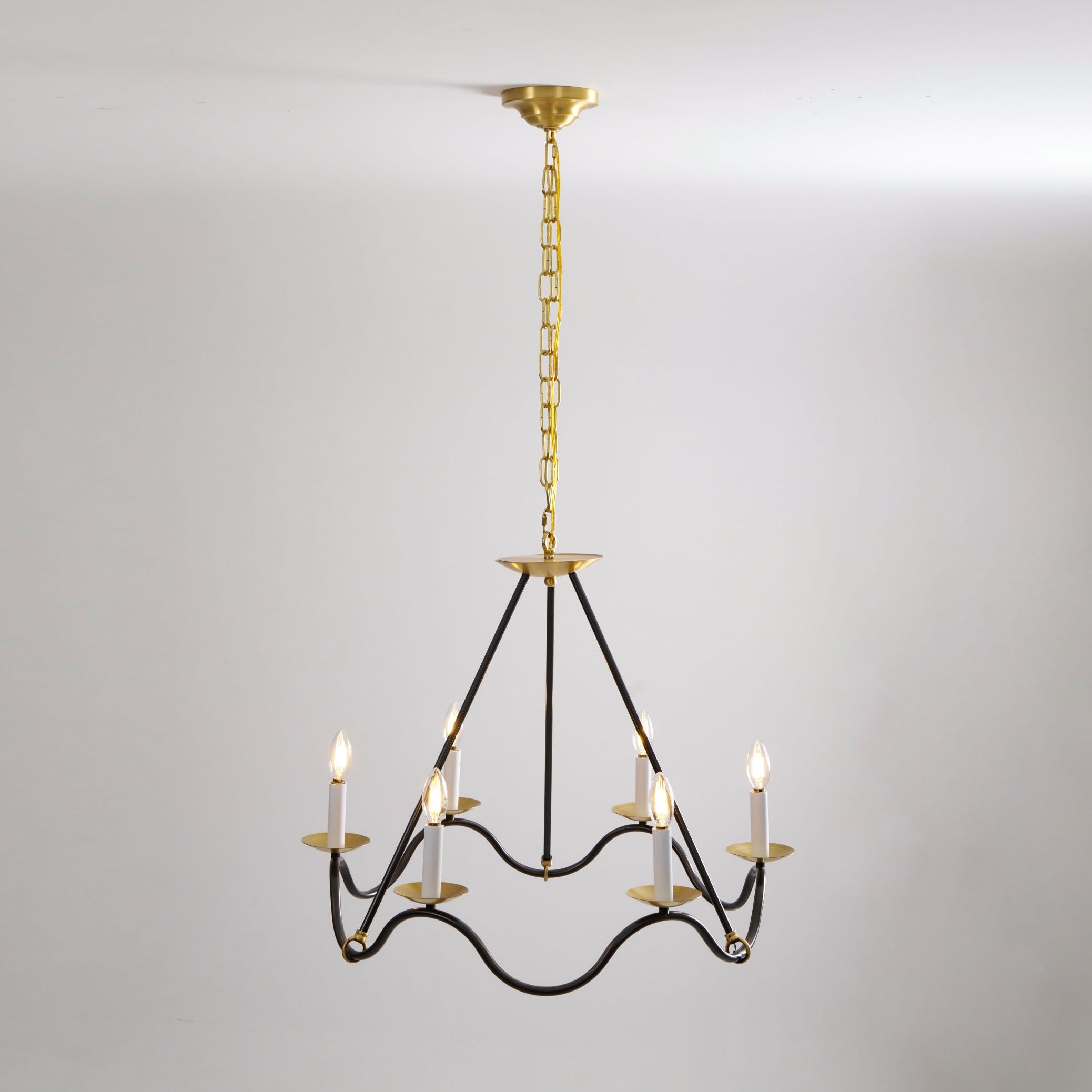 Shine Vintage Industrial Brass Chandelier - Letslighting