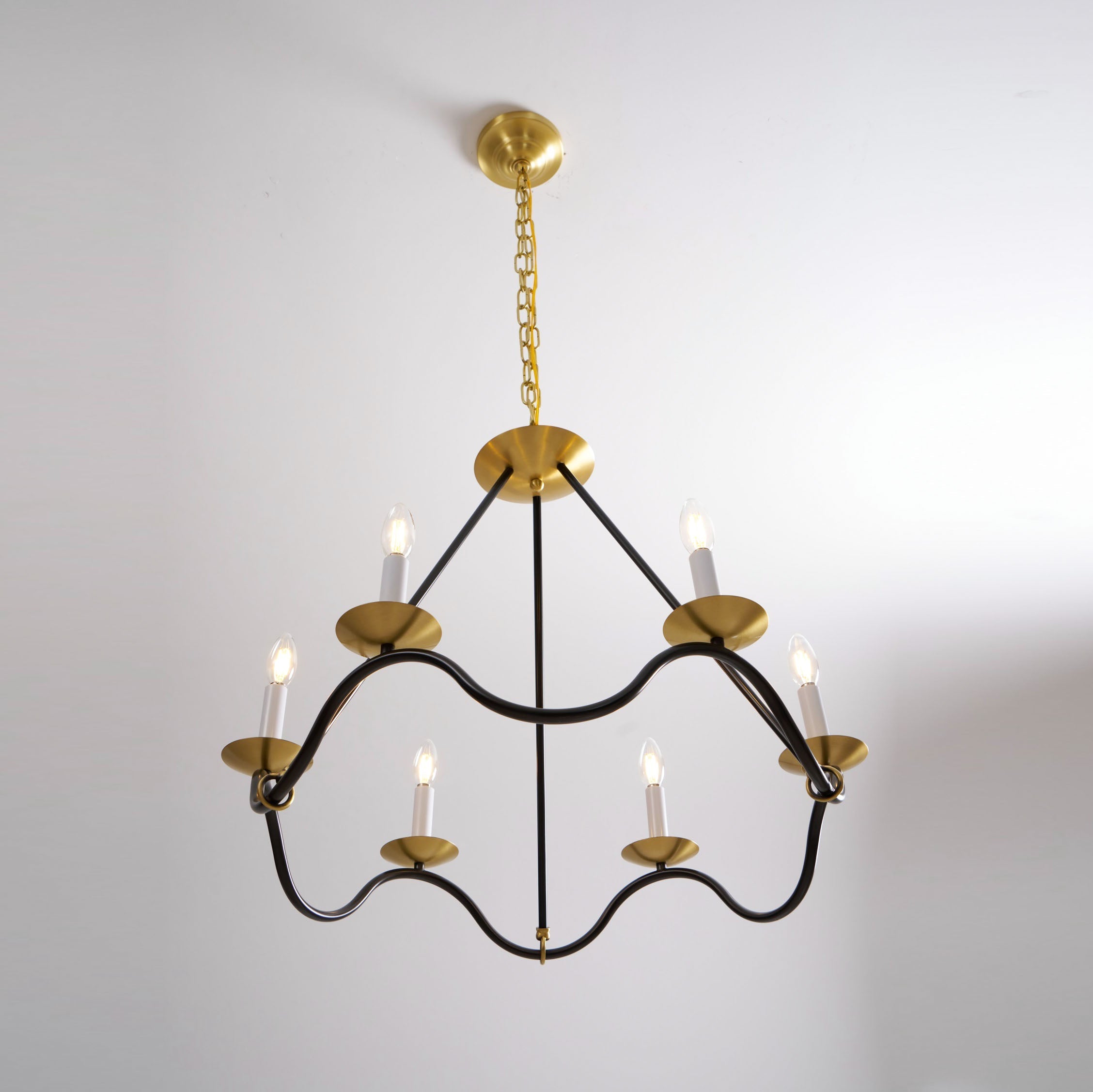 Shine Vintage Industrial Brass Chandelier - Letslighting