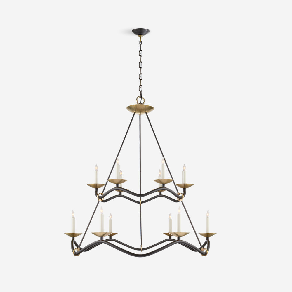 Juvin Two-Tier Candle Chandelier - Letslighting
