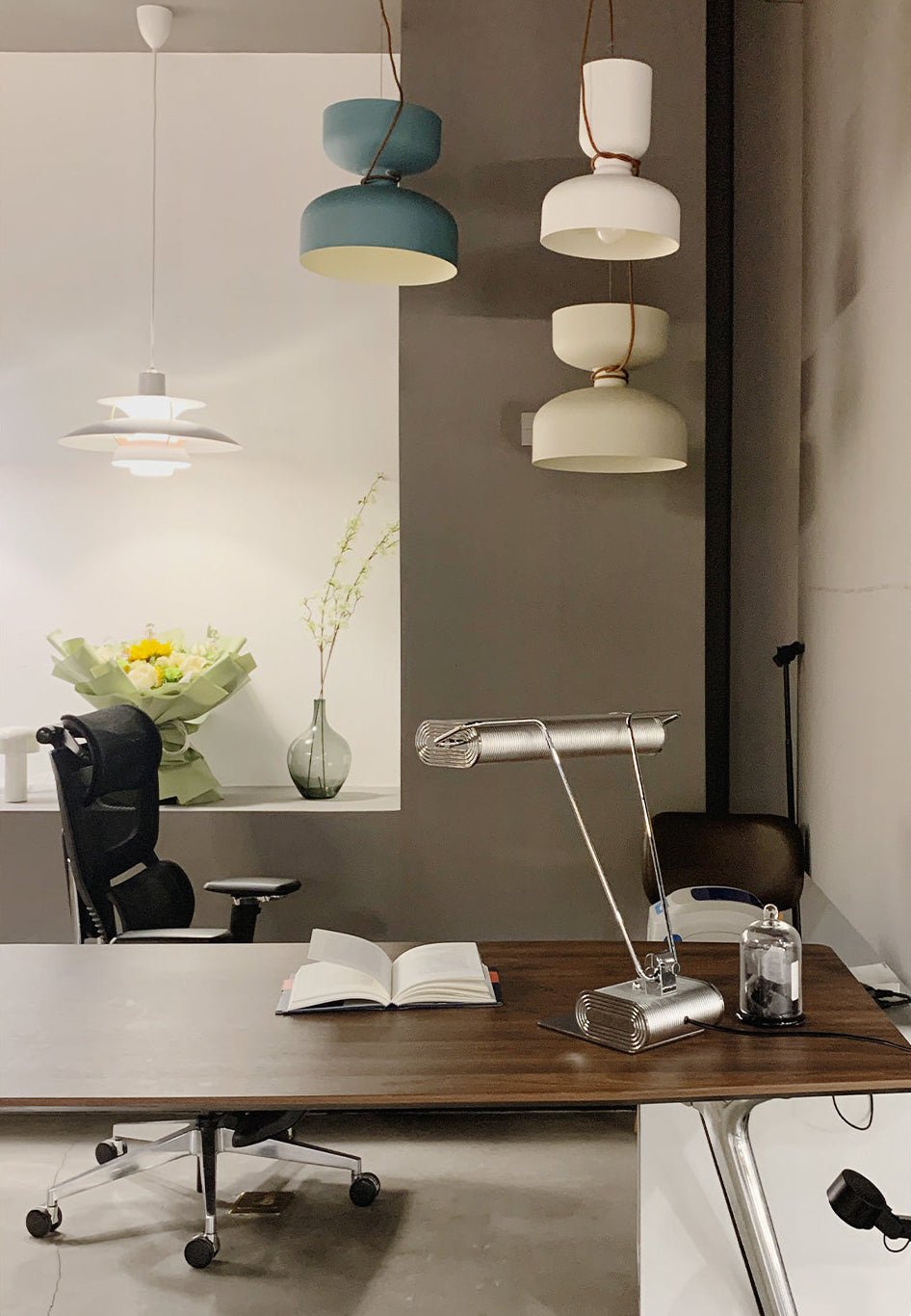 Chrome Modern Metal Table Lamp