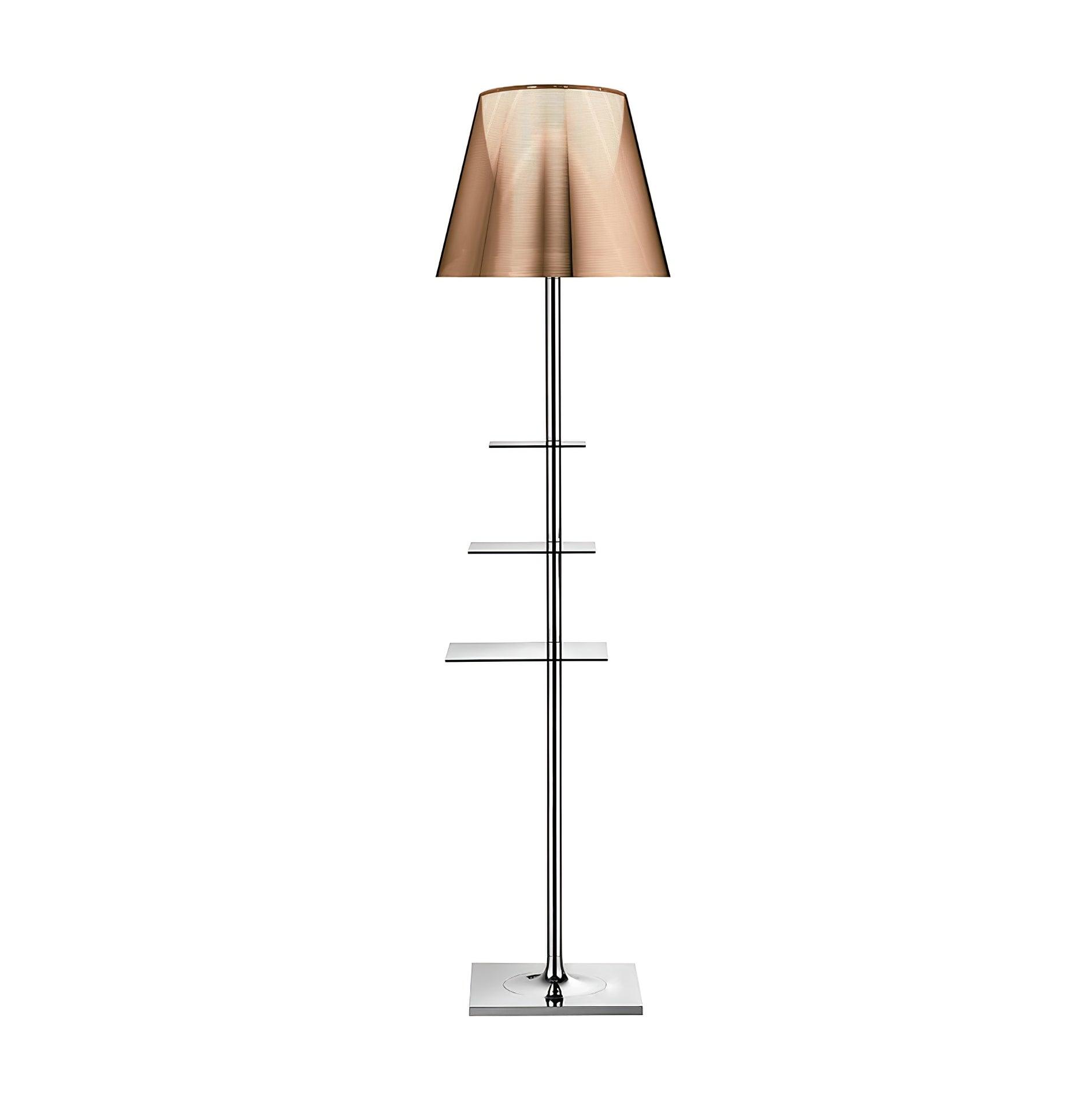 Chrome Prism Side Table Floor Lamp - Blowlighting