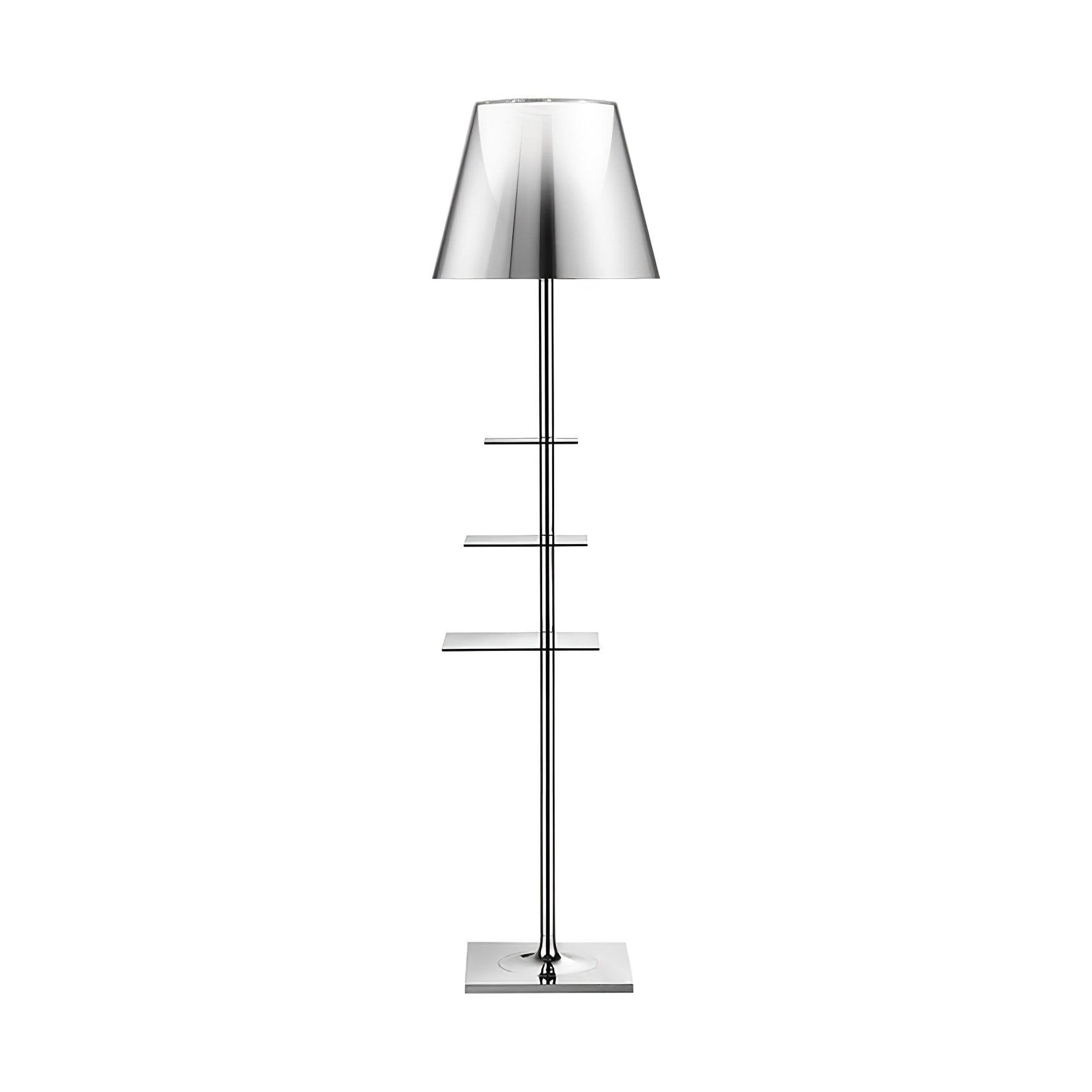 Chrome Prism Side Table Floor Lamp - Blowlighting