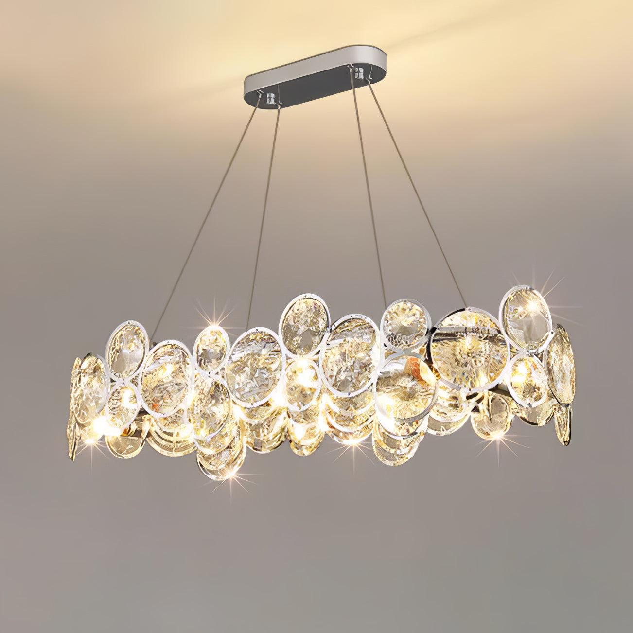 Cuthaiel Postmodern Luxury Round Chrome Crystal Chandelier - Letslighting