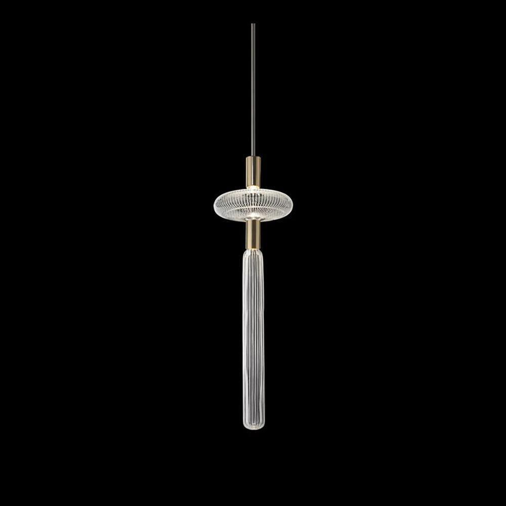 Solara Pendant Lamp Crystal Cylinder Cipher Contemporary - Letslighting