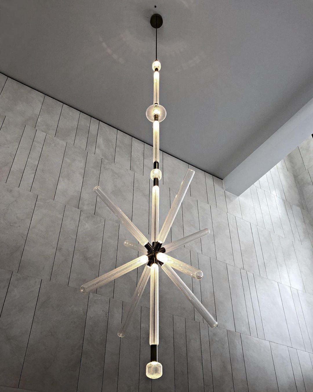 Solara Pendant Lamp Crystal Cylinder Cipher Contemporary - Letslighting