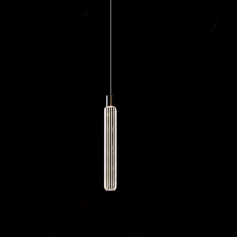Solara Pendant Lamp Crystal Cylinder Cipher Contemporary - Letslighting