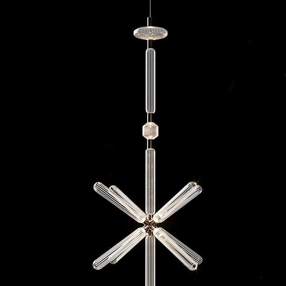 Solara Pendant Lamp Crystal Cylinder Cipher Contemporary - Letslighting