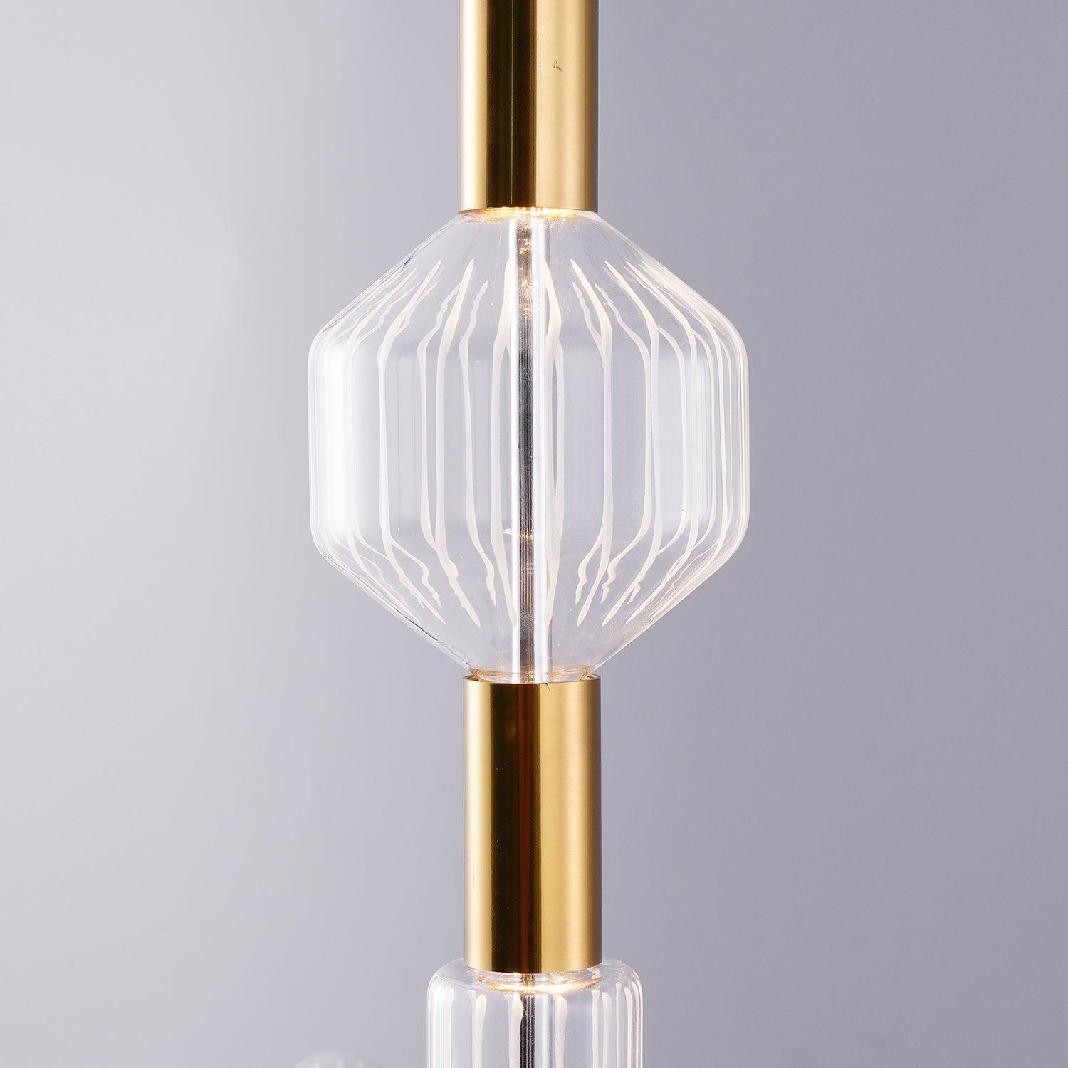 Solara Pendant Lamp Crystal Cylinder Cipher Contemporary - Letslighting
