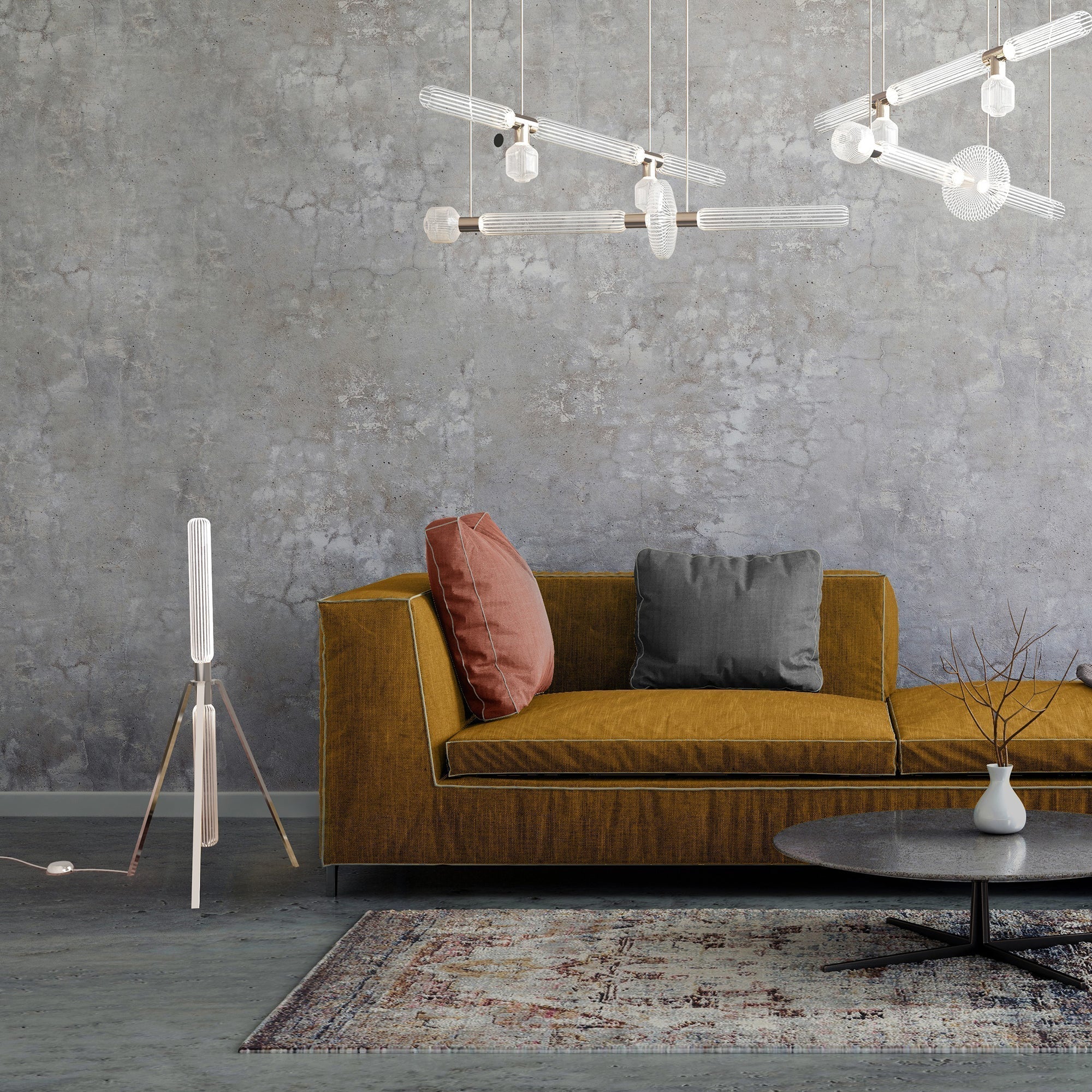 Cipher Modern Metal Floor Lamp