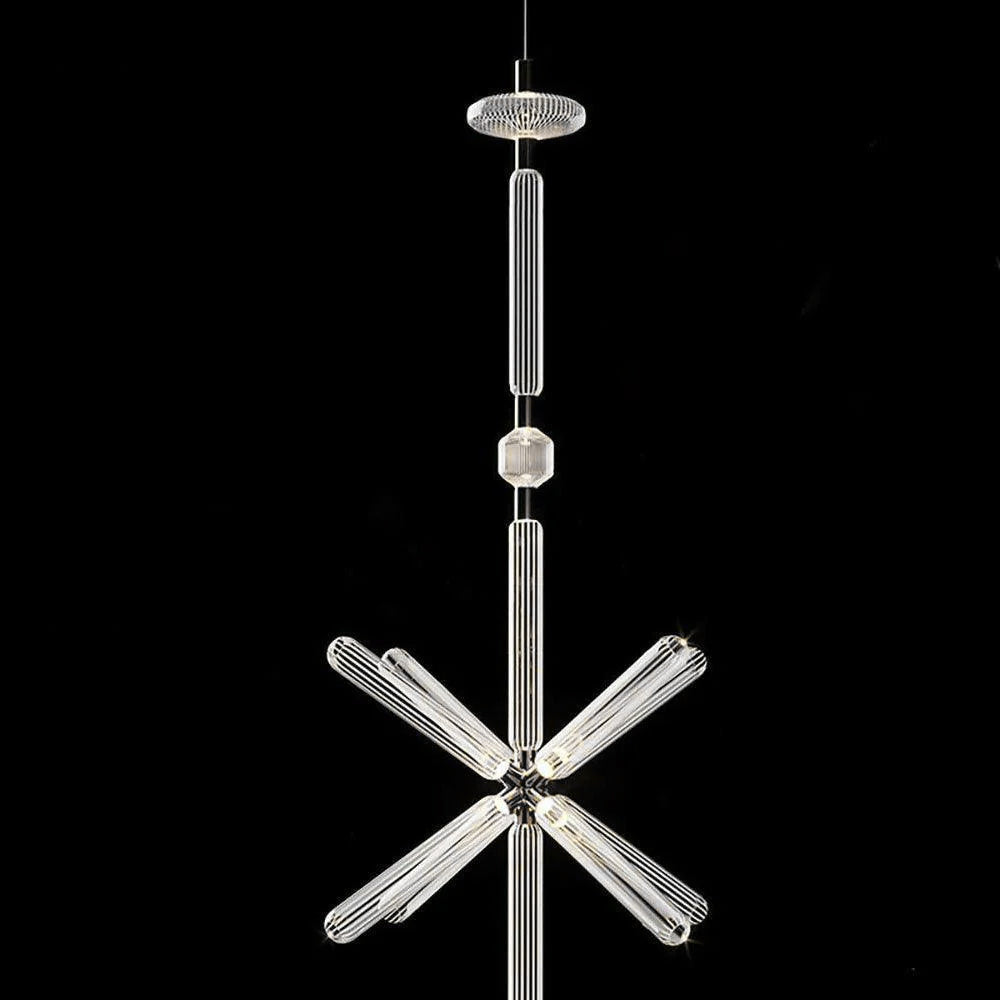 Solara Pendant Lamp Crystal Cylinder Cipher Contemporary - Letslighting
