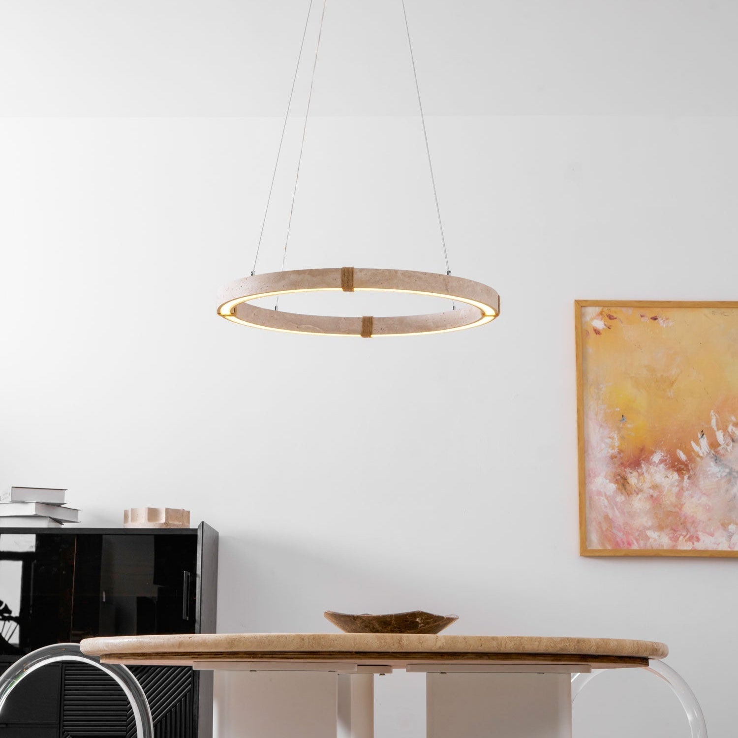 Alsilis Travertine Chandelier - Letslighting