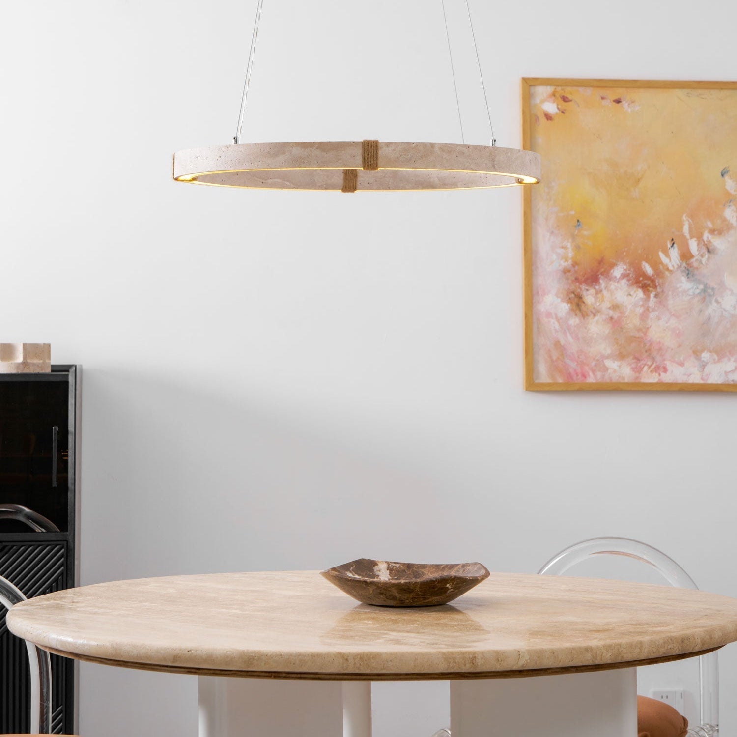 Alsilis Travertine Chandelier - Letslighting