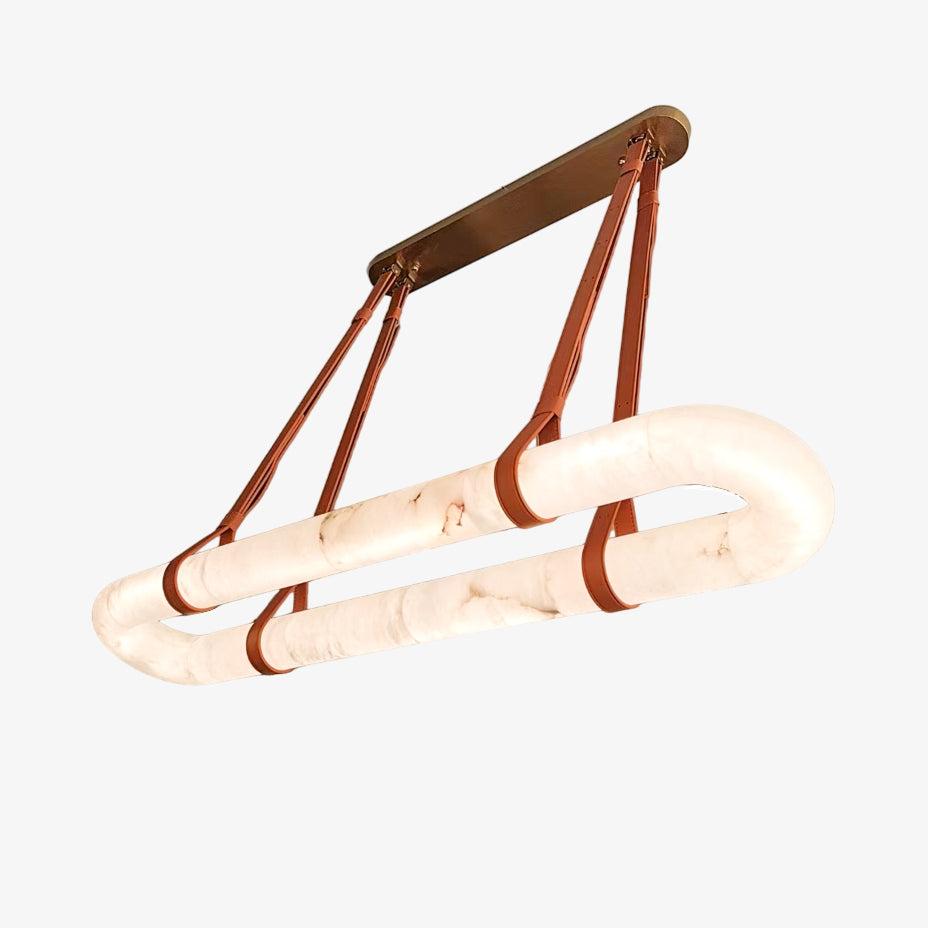 Vista Modern Minimalist Art Alabaster Chandelier - Letslighting