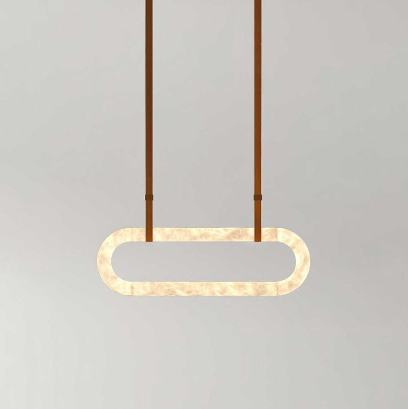 Vista Modern Minimalist Art Alabaster Chandelier - Letslighting