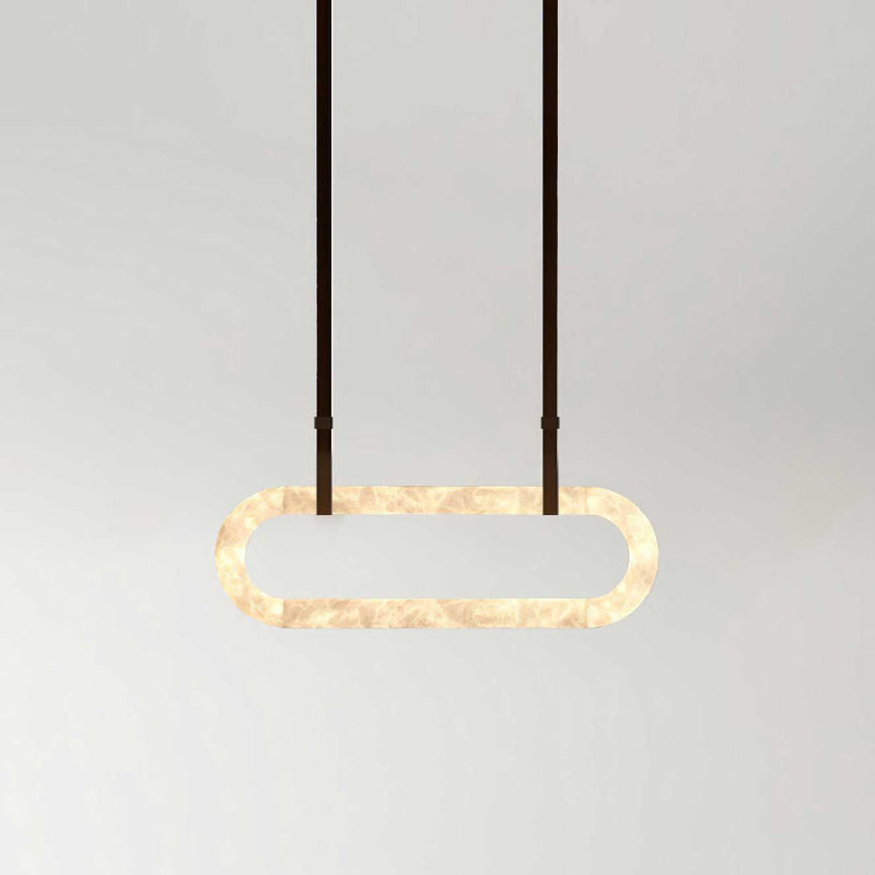 Vista Modern Minimalist Art Alabaster Chandelier - Letslighting