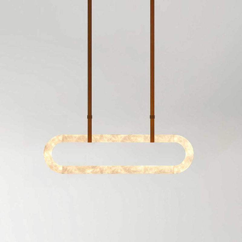 Vista Modern Minimalist Art Alabaster Chandelier - Letslighting