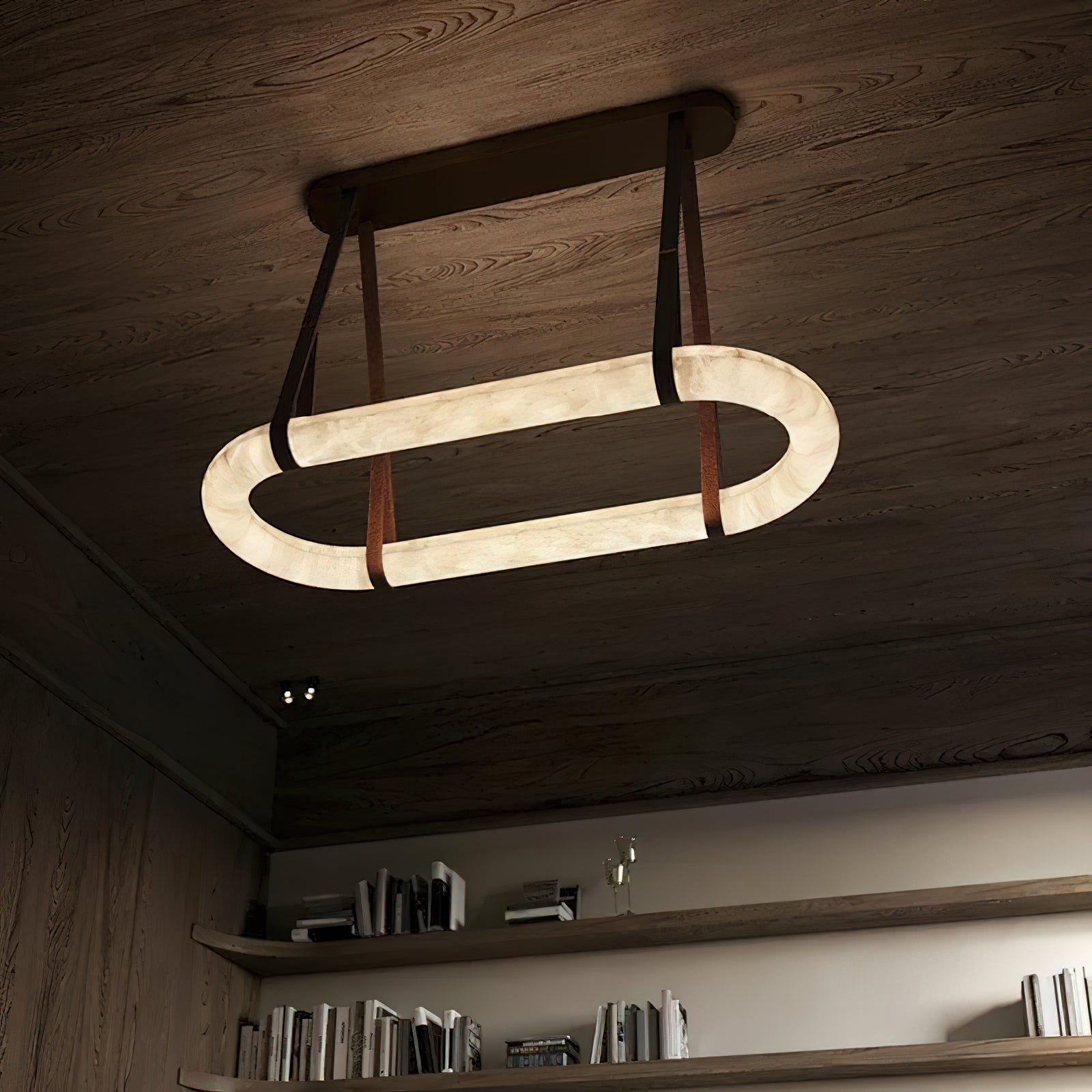 Vista Modern Minimalist Art Alabaster Chandelier - Letslighting